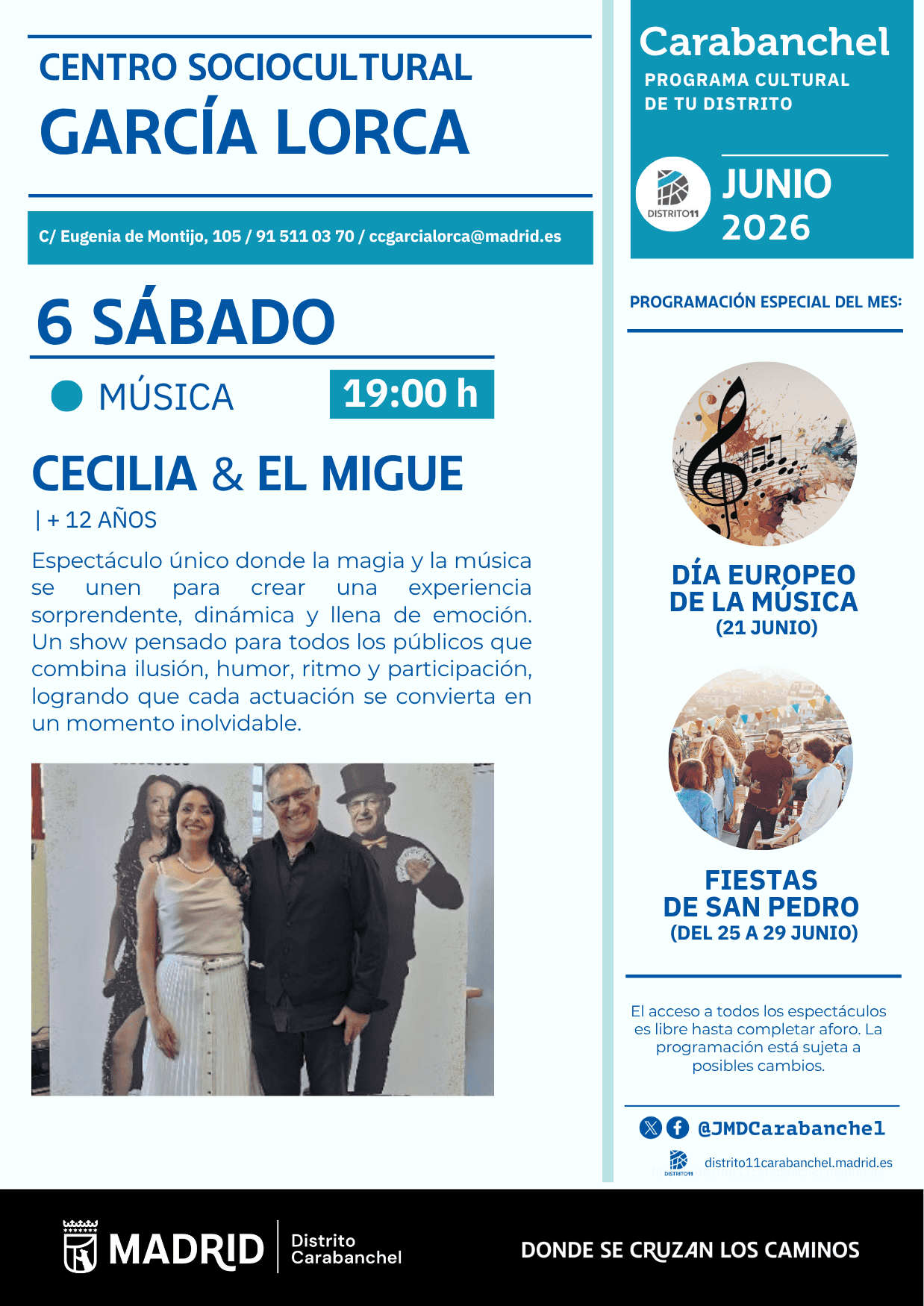 Image for: Espectáculo musical de Cecilia & El Migue