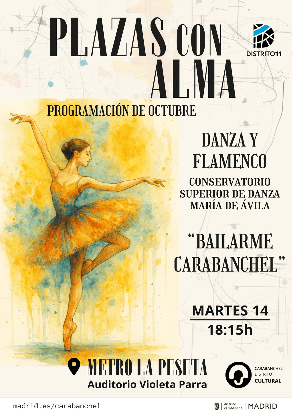 Image for: Bailarme Carabanchel – Muestra de danza española y flamenco