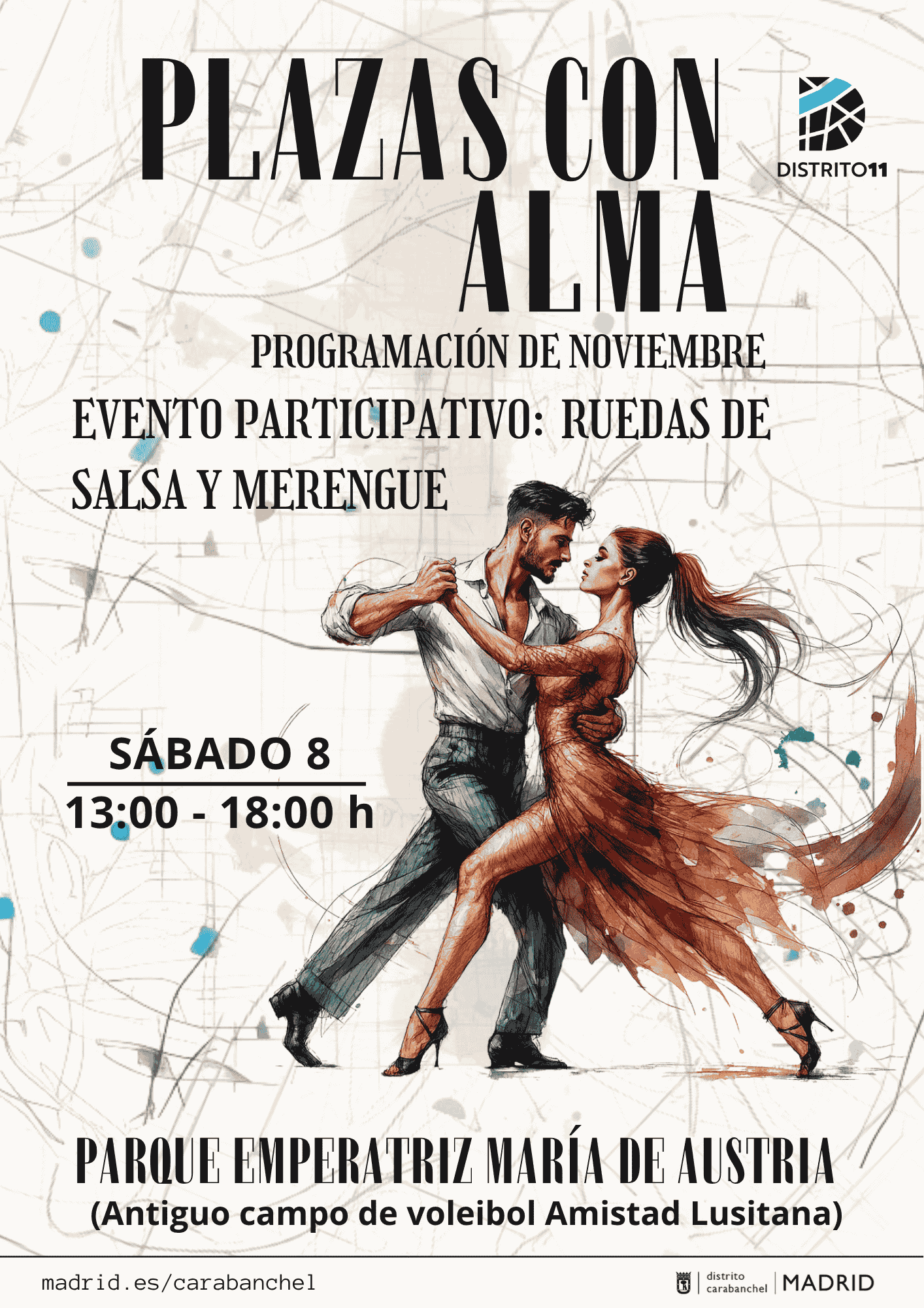 Image for: Plazas con Alma: Ruedas de Salsa y Merengue