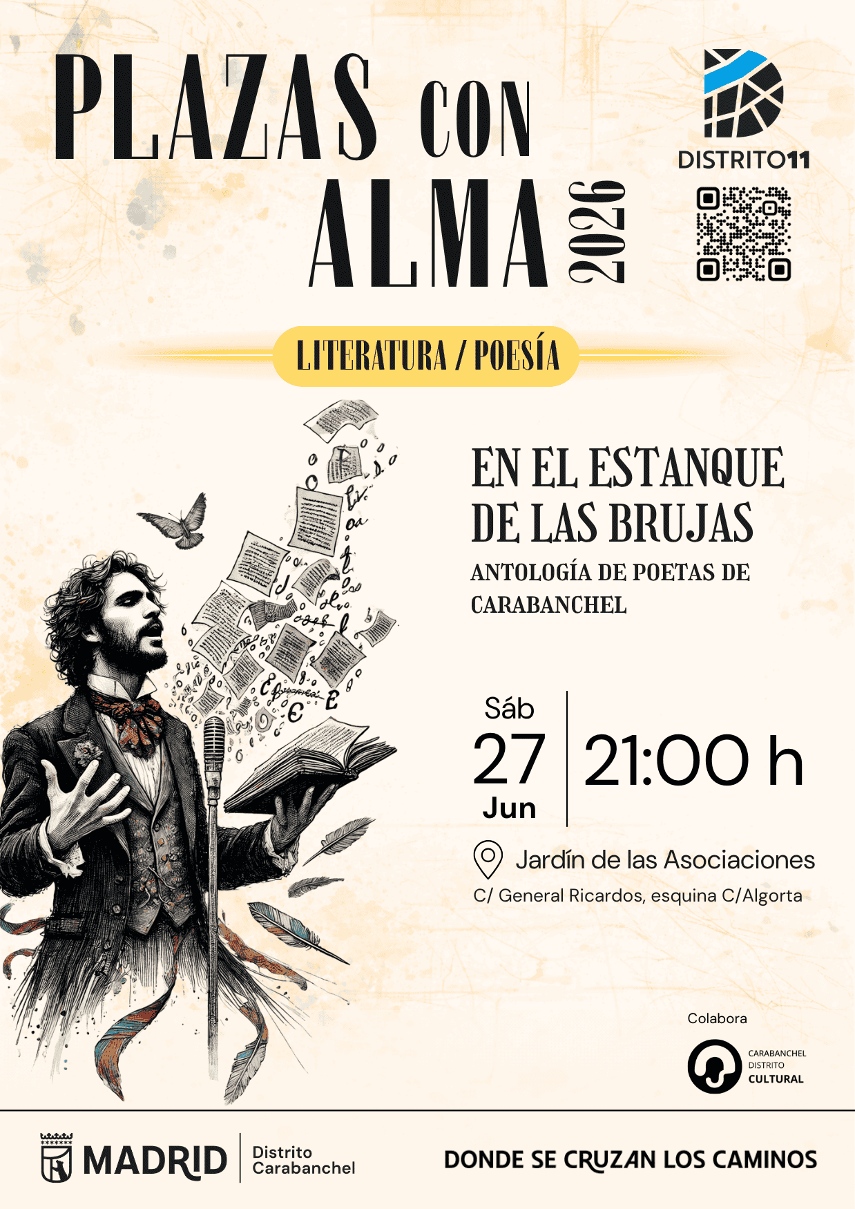 Image for: Recital de poesía «Plazas con Alma 2026: En el estanque de las brujas»