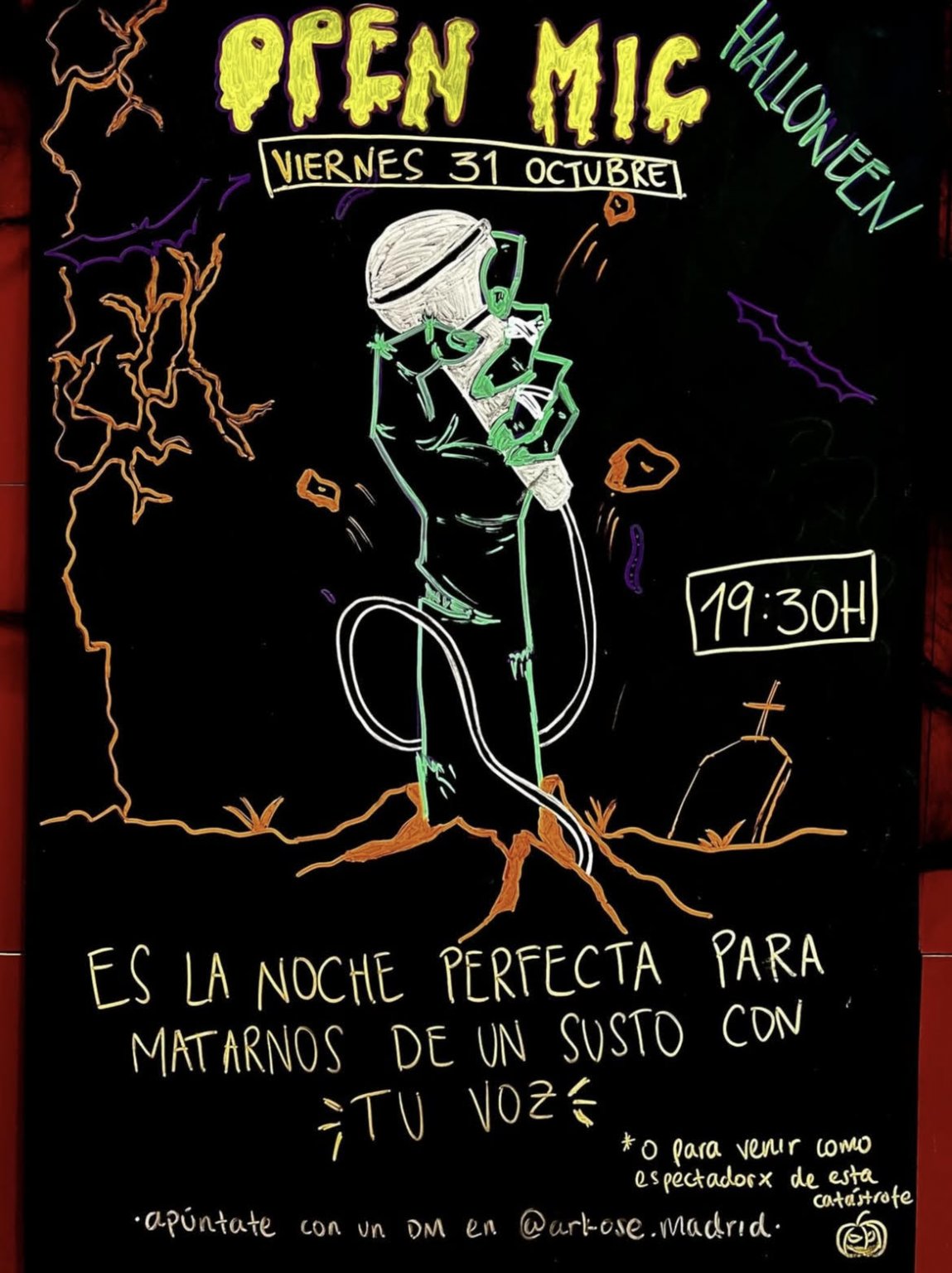 Image for: Open Mic Especial Halloween en Arkose Carabanchel