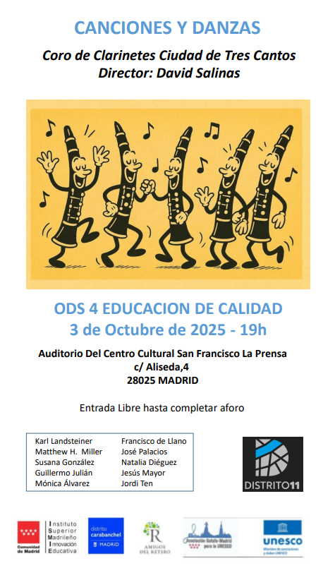 Image for: Canciones y Danzas: Concierto del Coro de Clarinetes