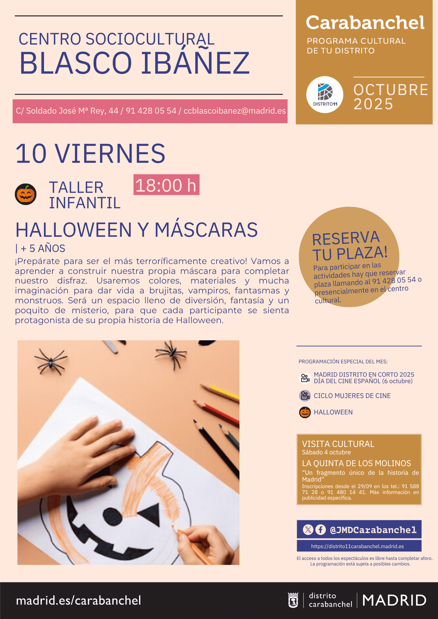 Image for: Taller infantil: Halloween y Máscaras