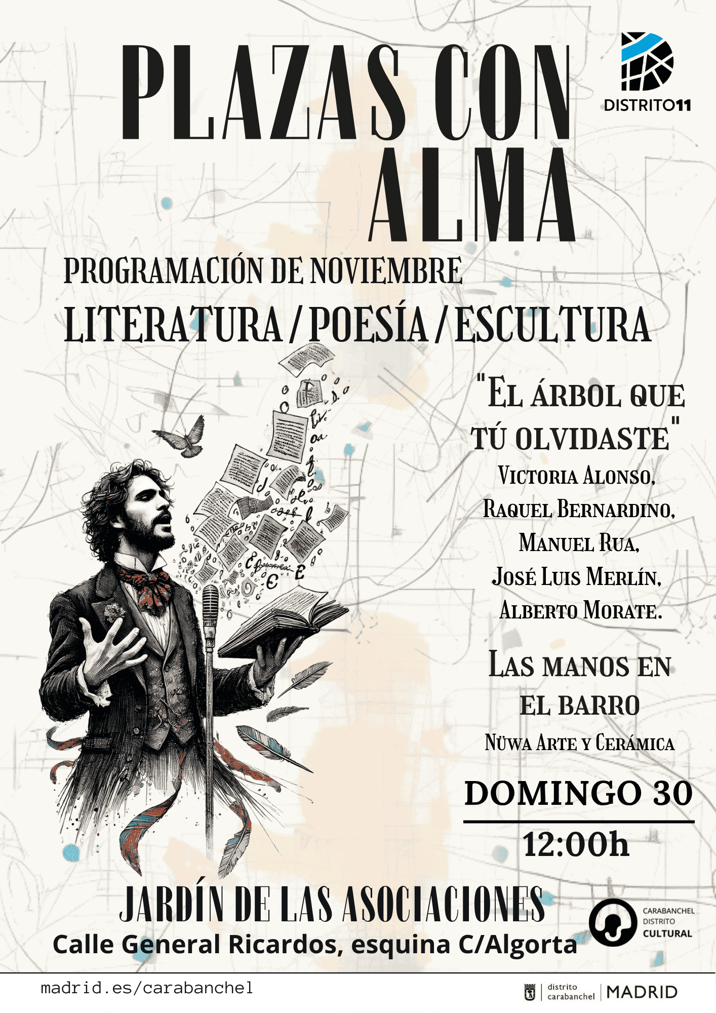 Image for: Plazas con Alma: Literatura y Escultura en el Jardín de las Asociaciones