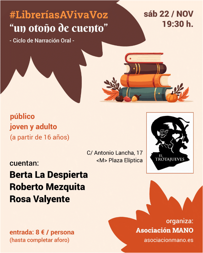 Image for: UN OTOÑO DE CUENTOS. Cuentacuentos para adultos