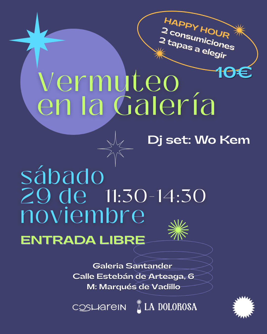 Image for: Vermuteo en la Galería Santander con DJ Set de Wo Kem