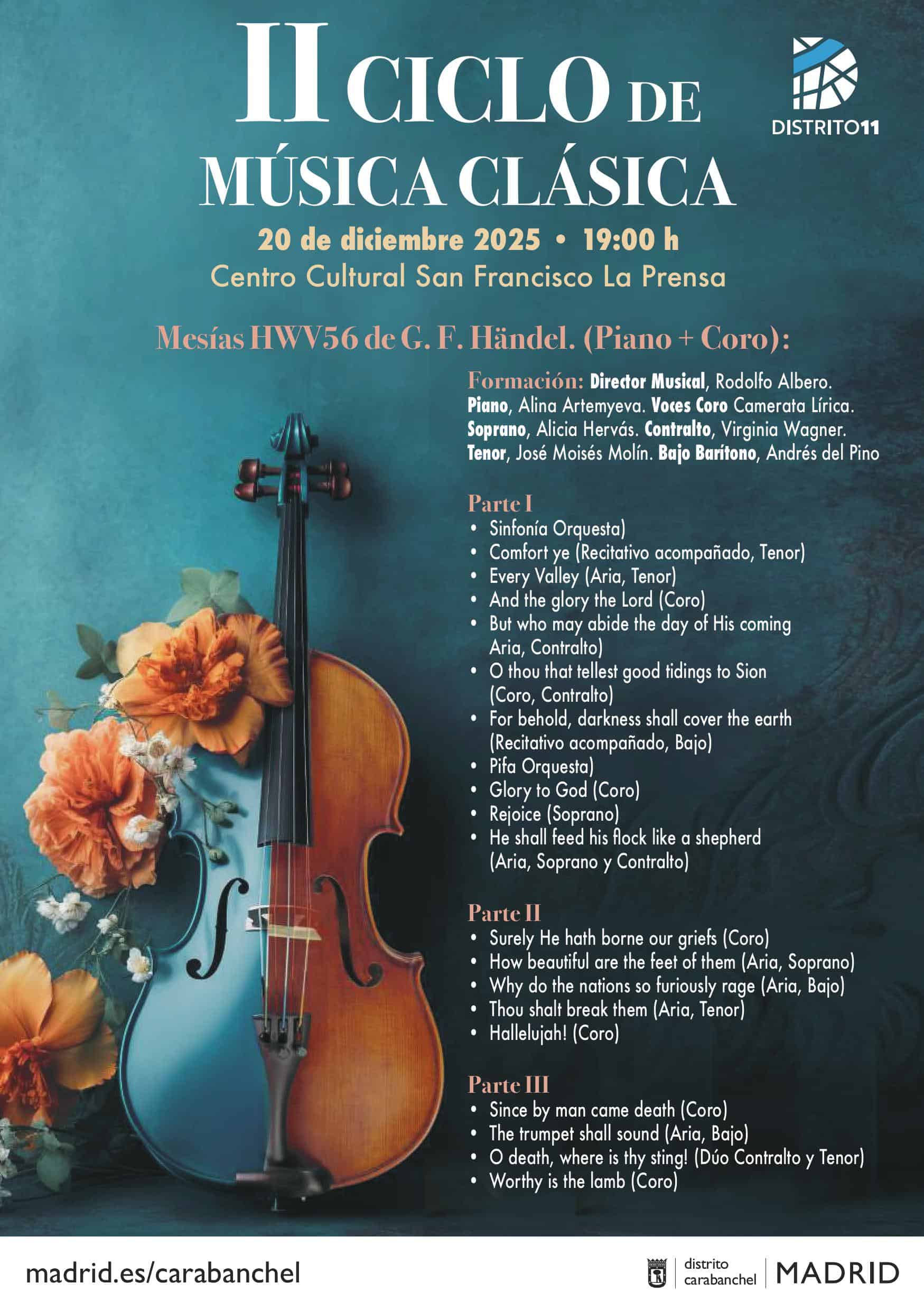 Image for: II Ciclo de Música Clásica – El Mesías de G. F. Händel