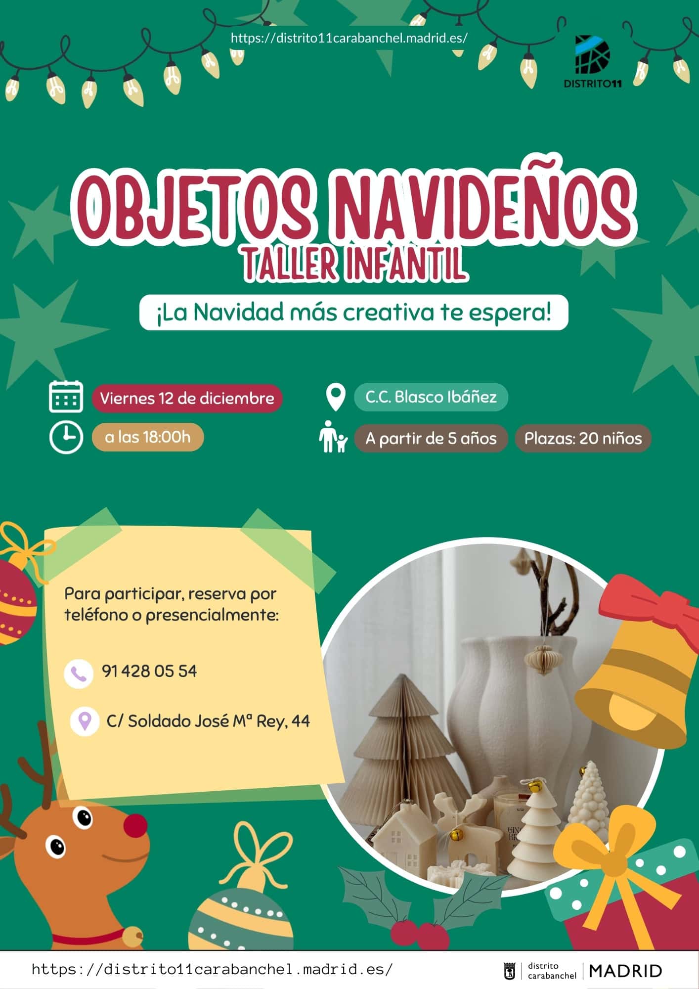 Image for: Taller de objetos navideños – Actividad infantil