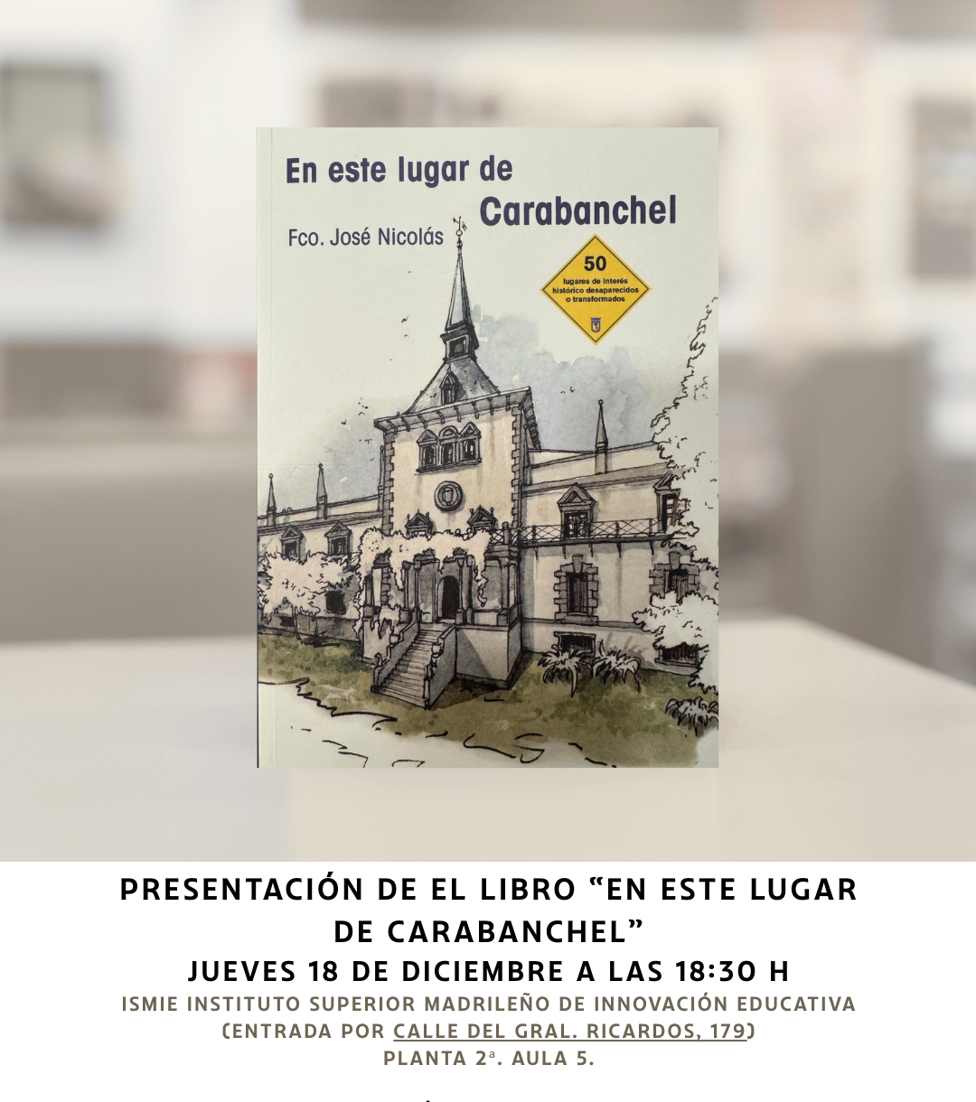 Image for: Presentación del libro «En este lugar de Carabanchel» de Fco. José Nicolás