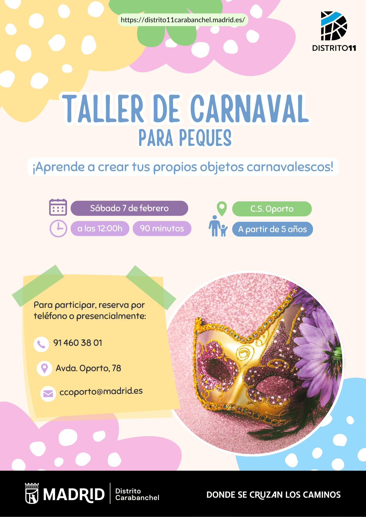 Image for: Taller infantil de Carnaval · C.S. Oporto