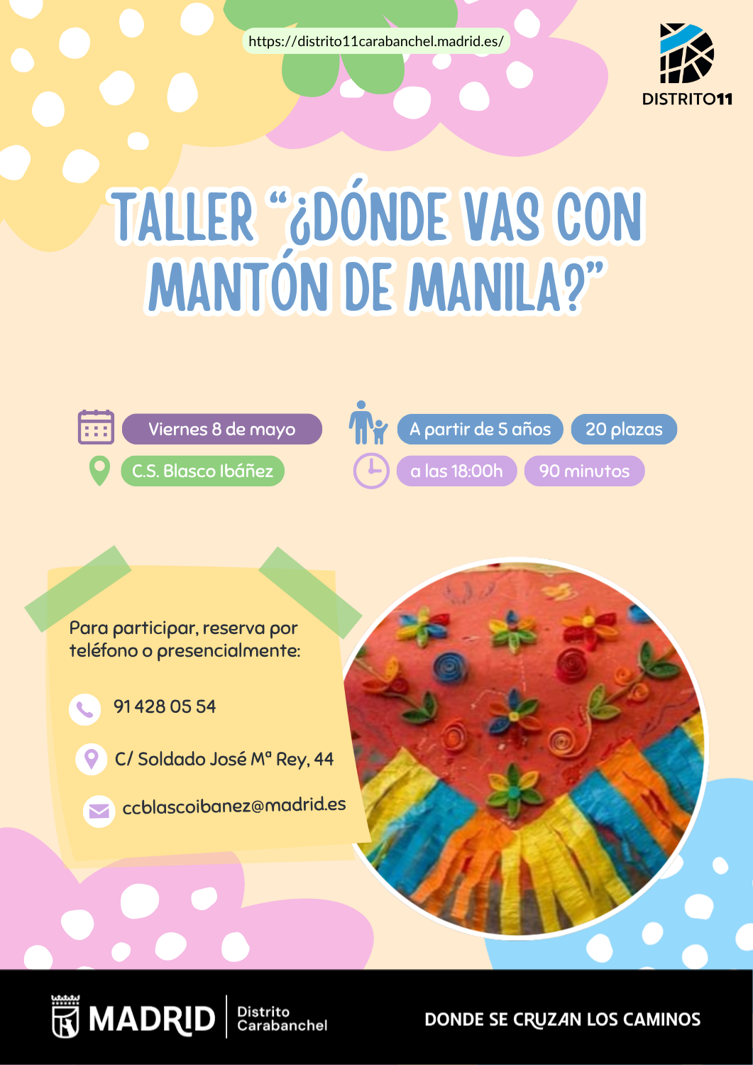 Image for: Taller infantil: ¿Dónde vas con mantón de Manila?