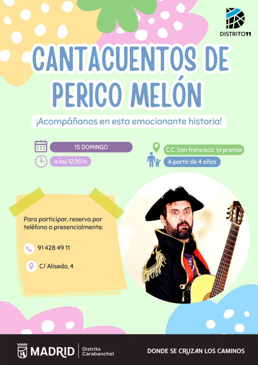Image for: Canta cuentos infantil con Perico Melón