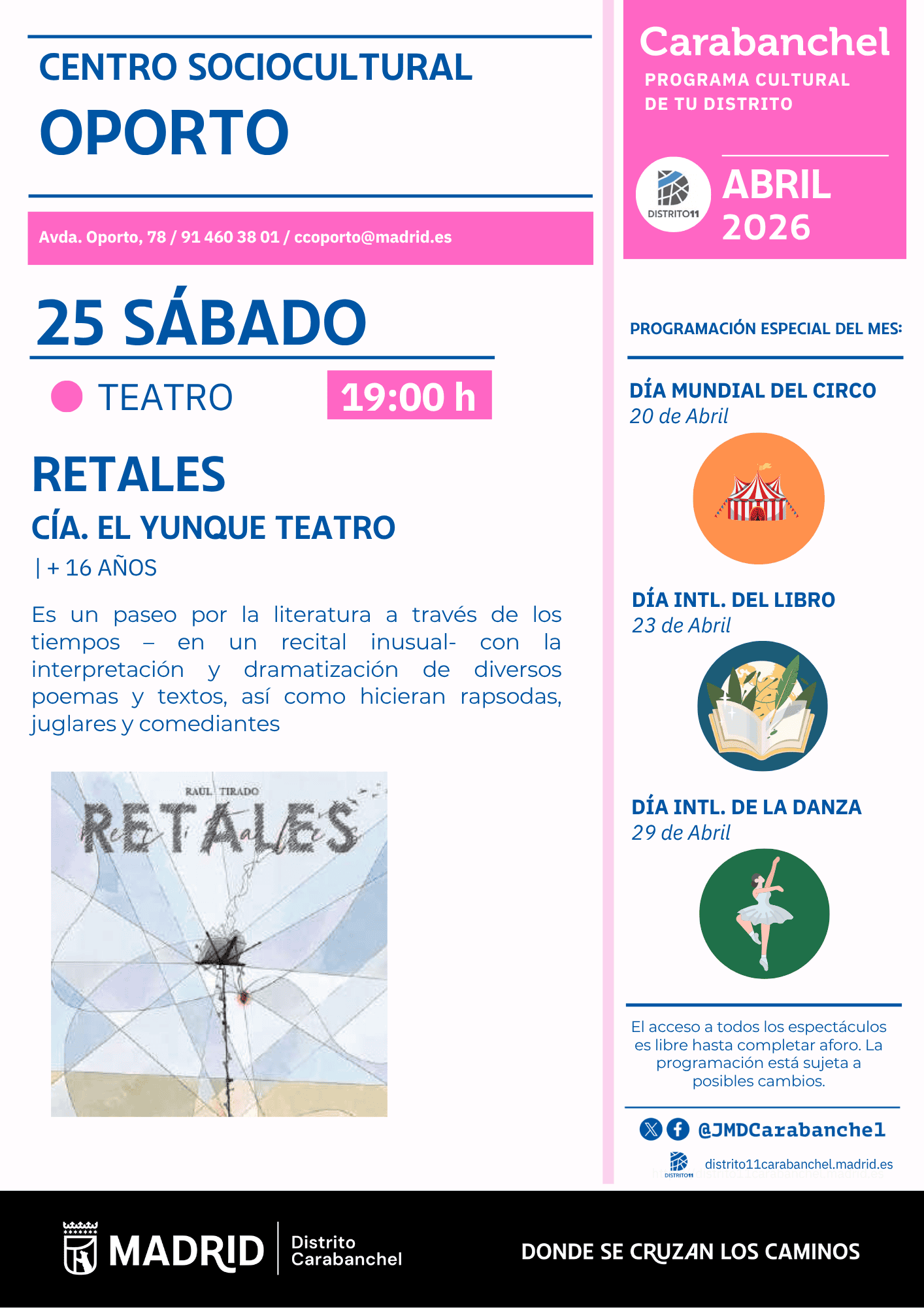 Image for: Retales por la Cía. El Yunque Teatro