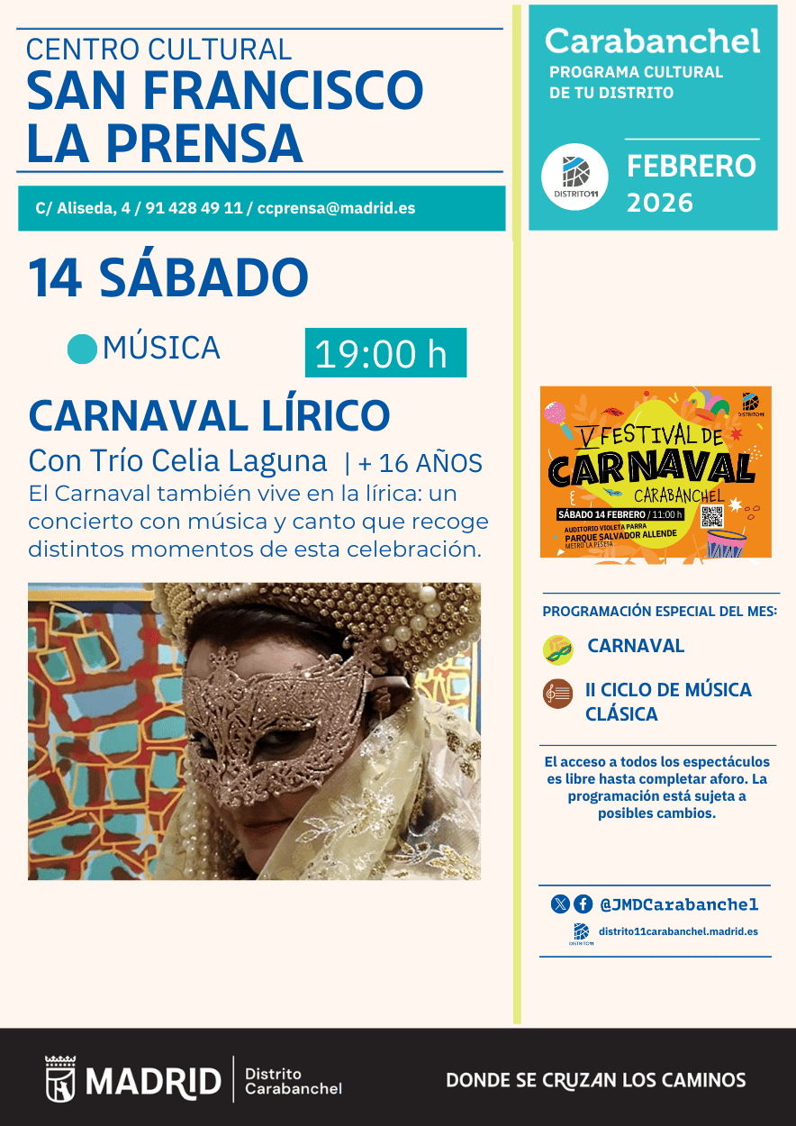 Image for: Carnaval Lírico con el Trío Celia Laguna