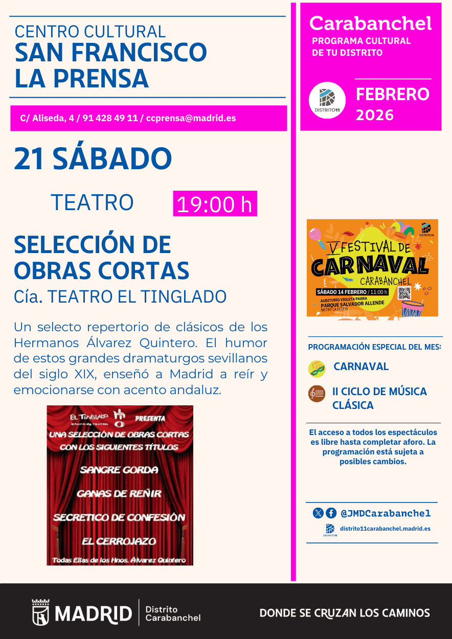 Image for: Selección de Obras Cortas por G. Teatro El Tinglado