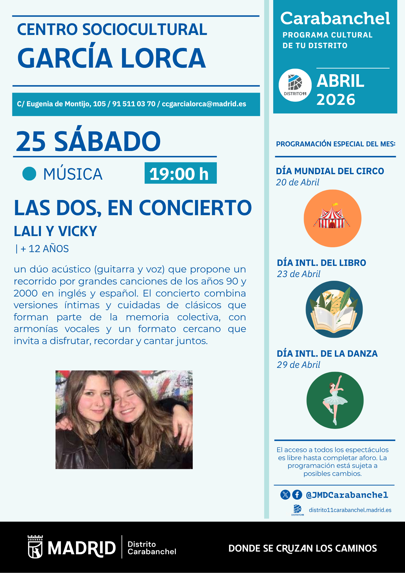 Image for: Concierto Acústico: Las Dos (Lali y Vicky)