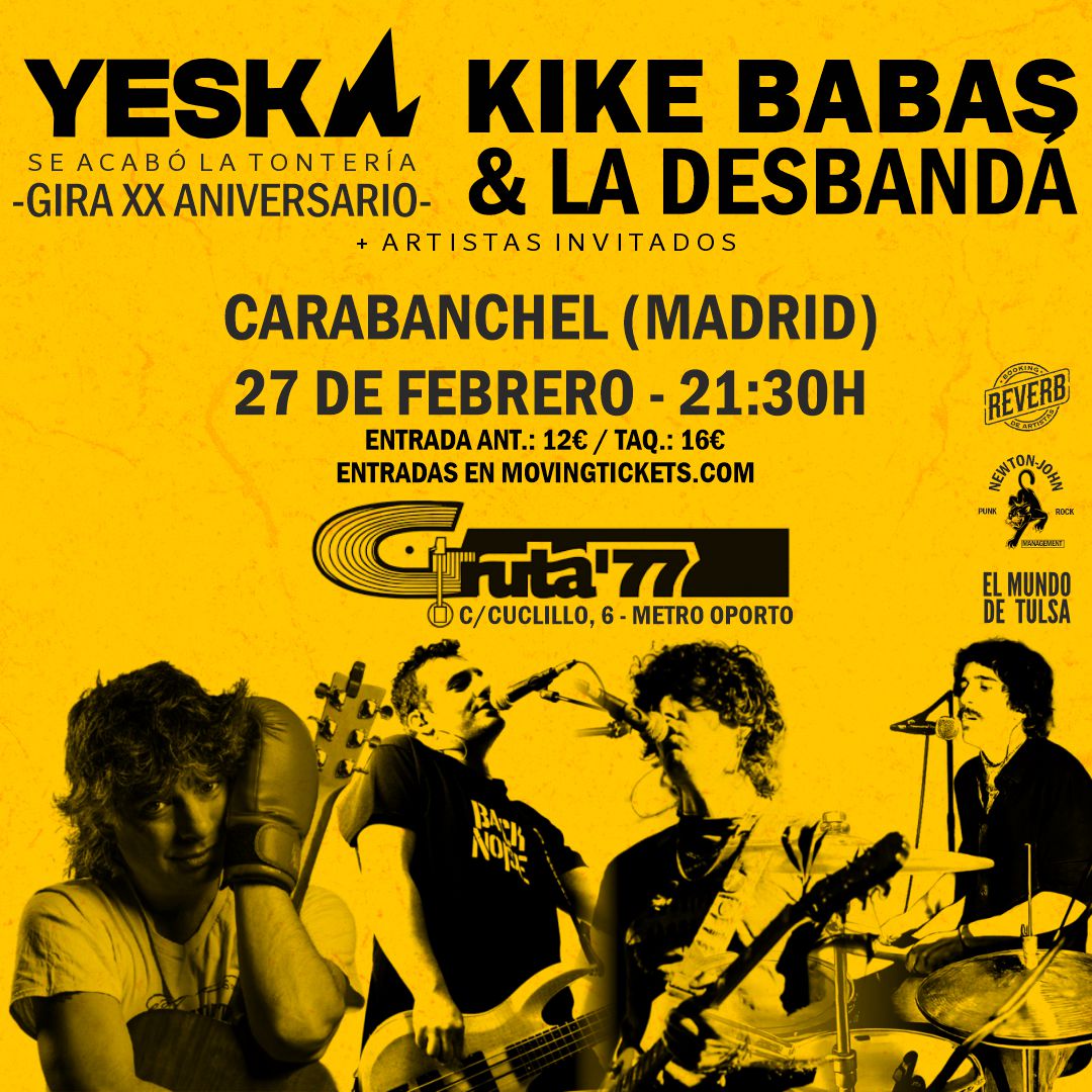 Image for: YESKA + KIKE BABAS Y LA DESBANDÁ