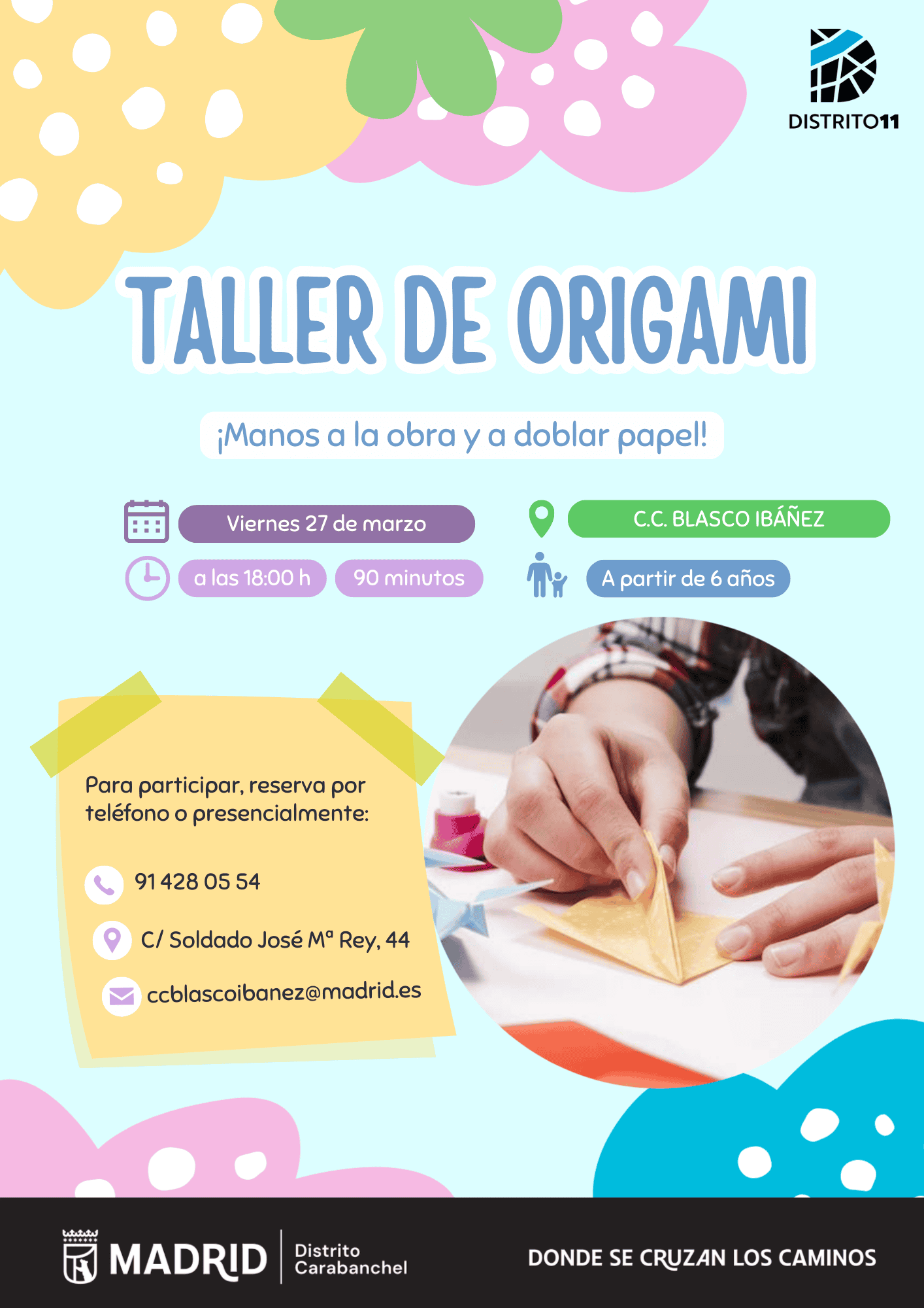 Image for: Taller infantil de Origami: El arte de doblar papel