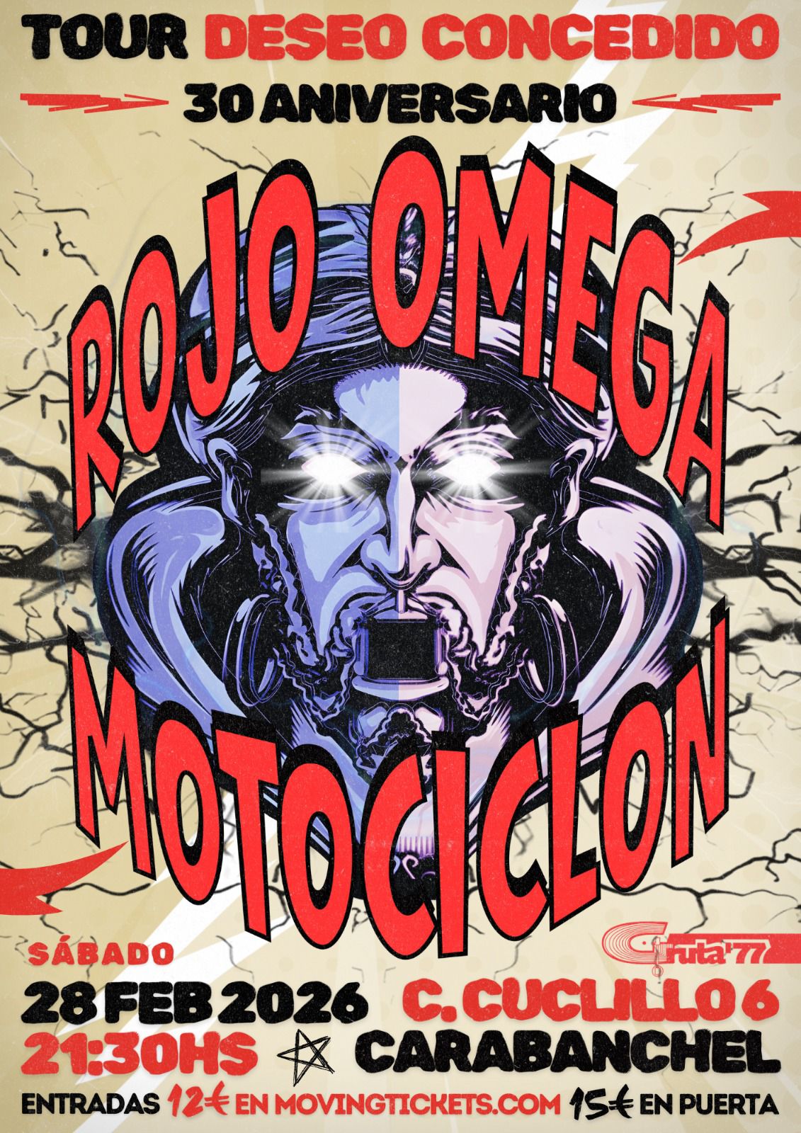 Image for: ROJO OMEGA + MOTOCICLÓN