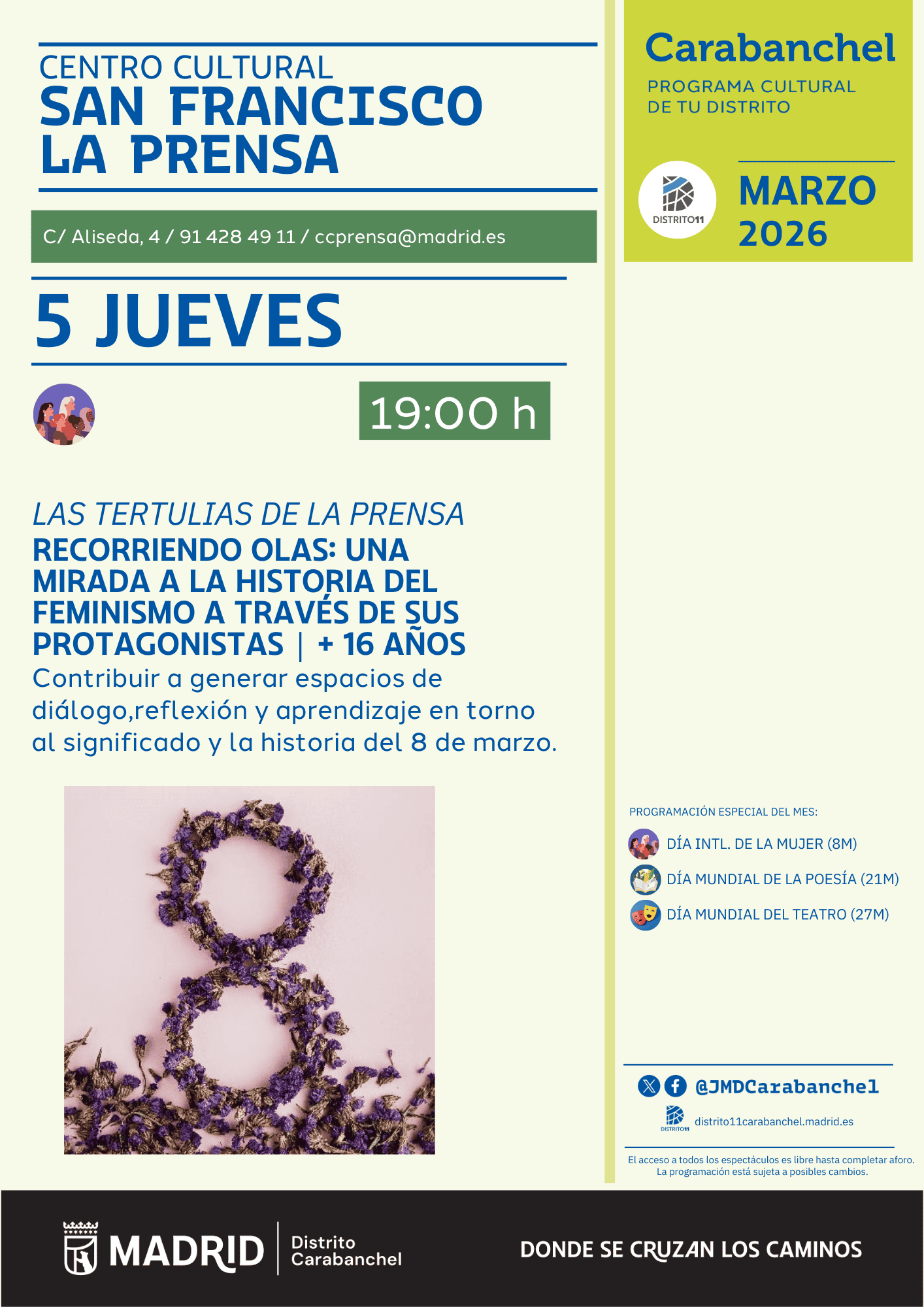 Image for: Las Tertulias de la Prensa: Historia del feminismo y el 8M