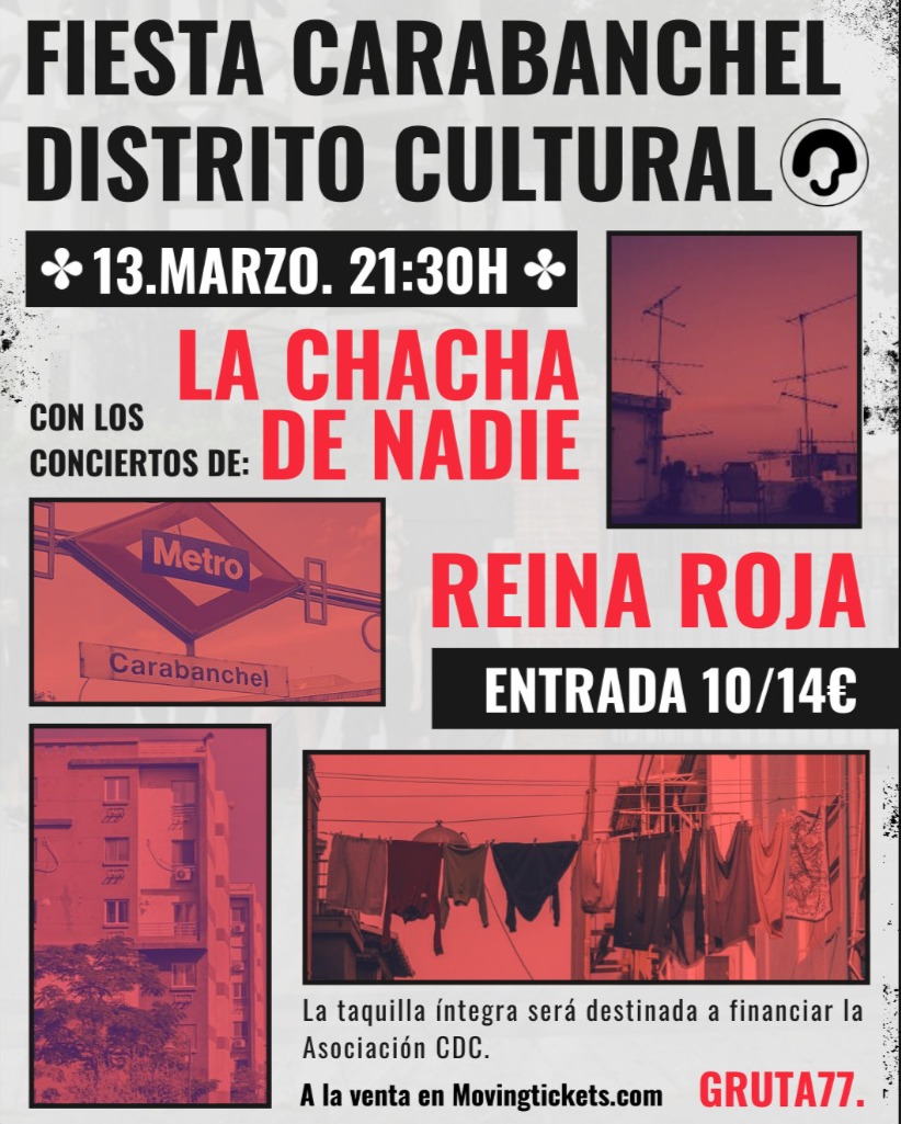 Image for: Fiesta Carabanchel Distrito Cultural con La Chacha de Nadie y Reina Roja