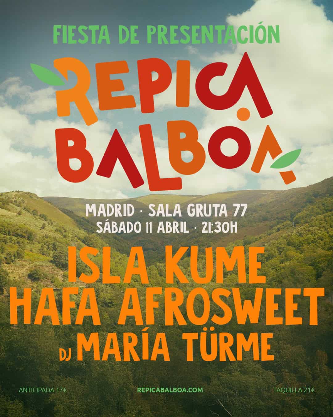 Image for: ISLA KUME + HAFA AFROSWEET EN FIESTA PRESENTACIÓN REPICA BALBOA