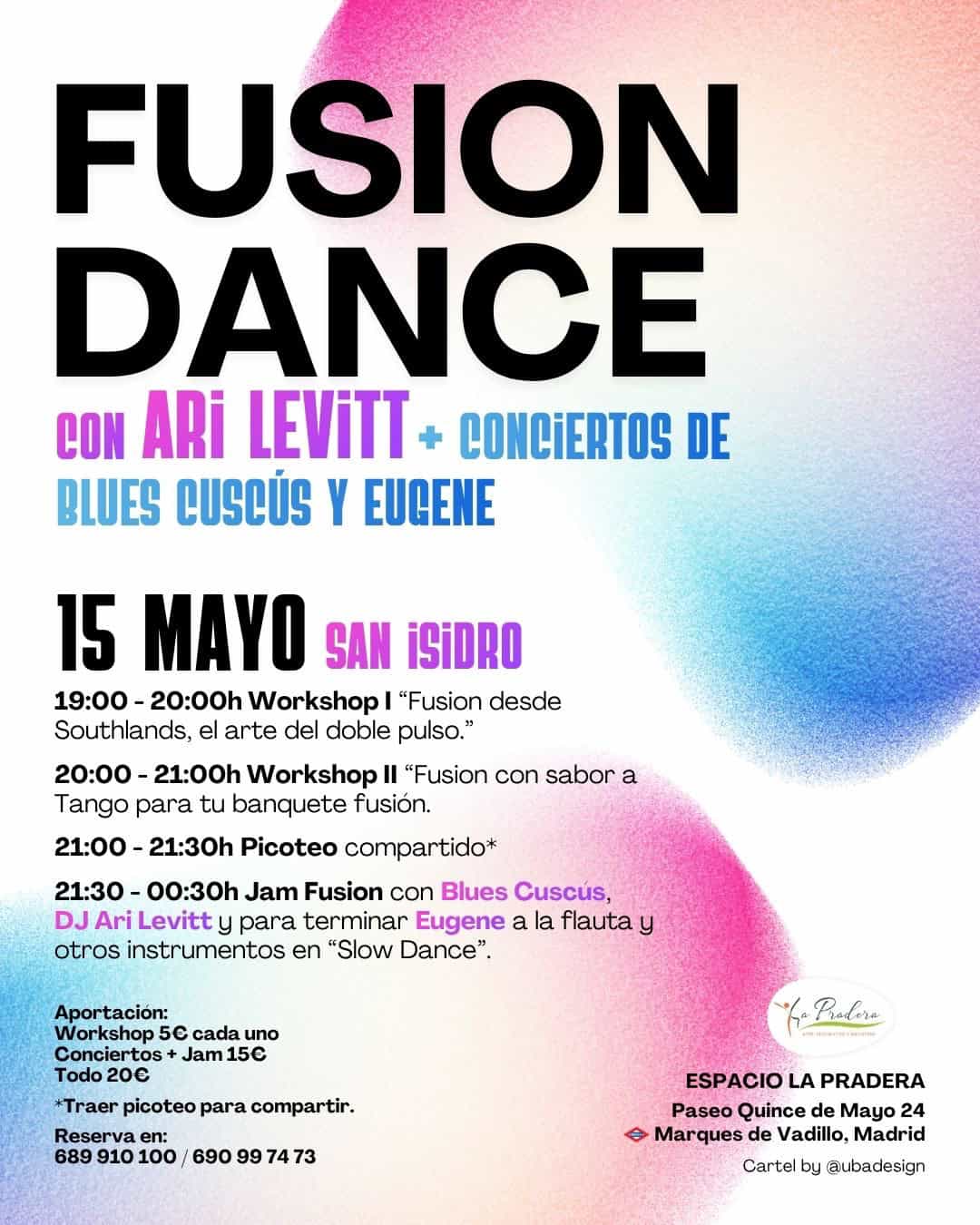 Image for: DANZA FUSION · Ari Levitt y conciertos de BluesCuscús y Eugene