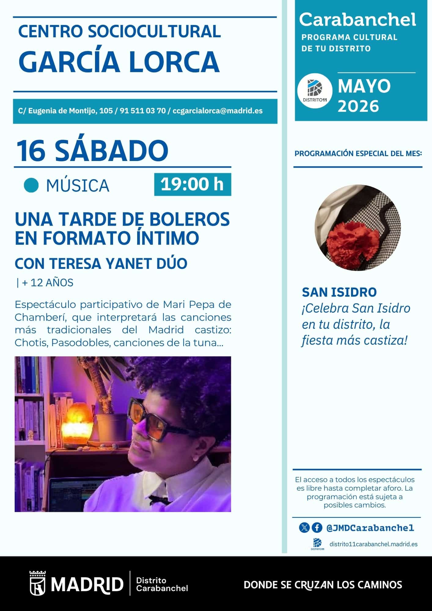 Image for: Una tarde de boleros en formato íntimo