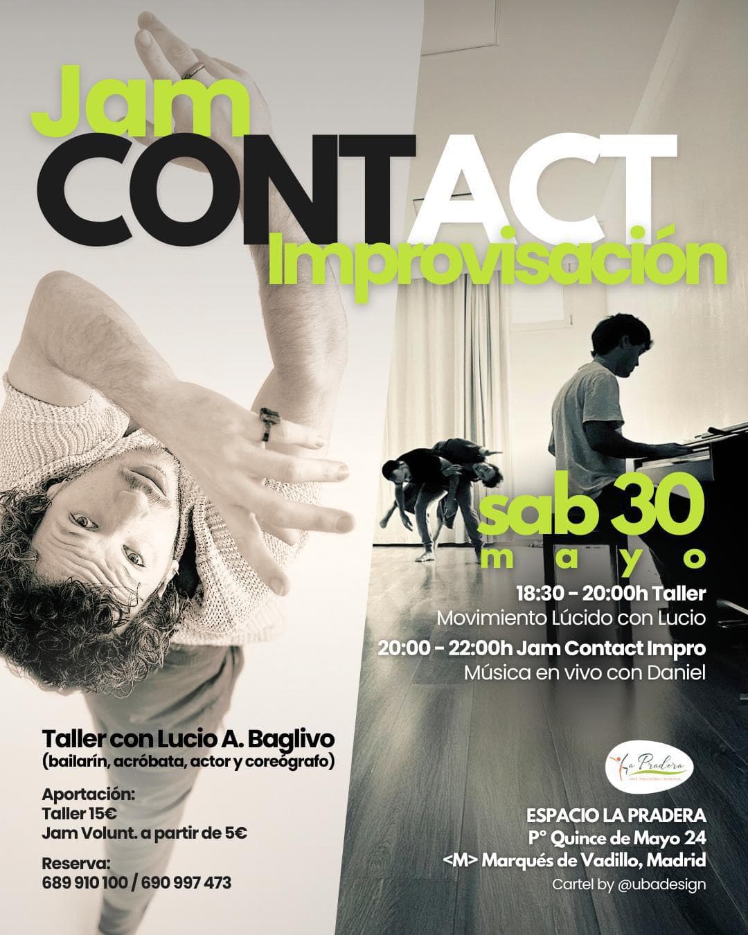 Image for: Taller + Jam Contact Improvisación con Música en Vivo