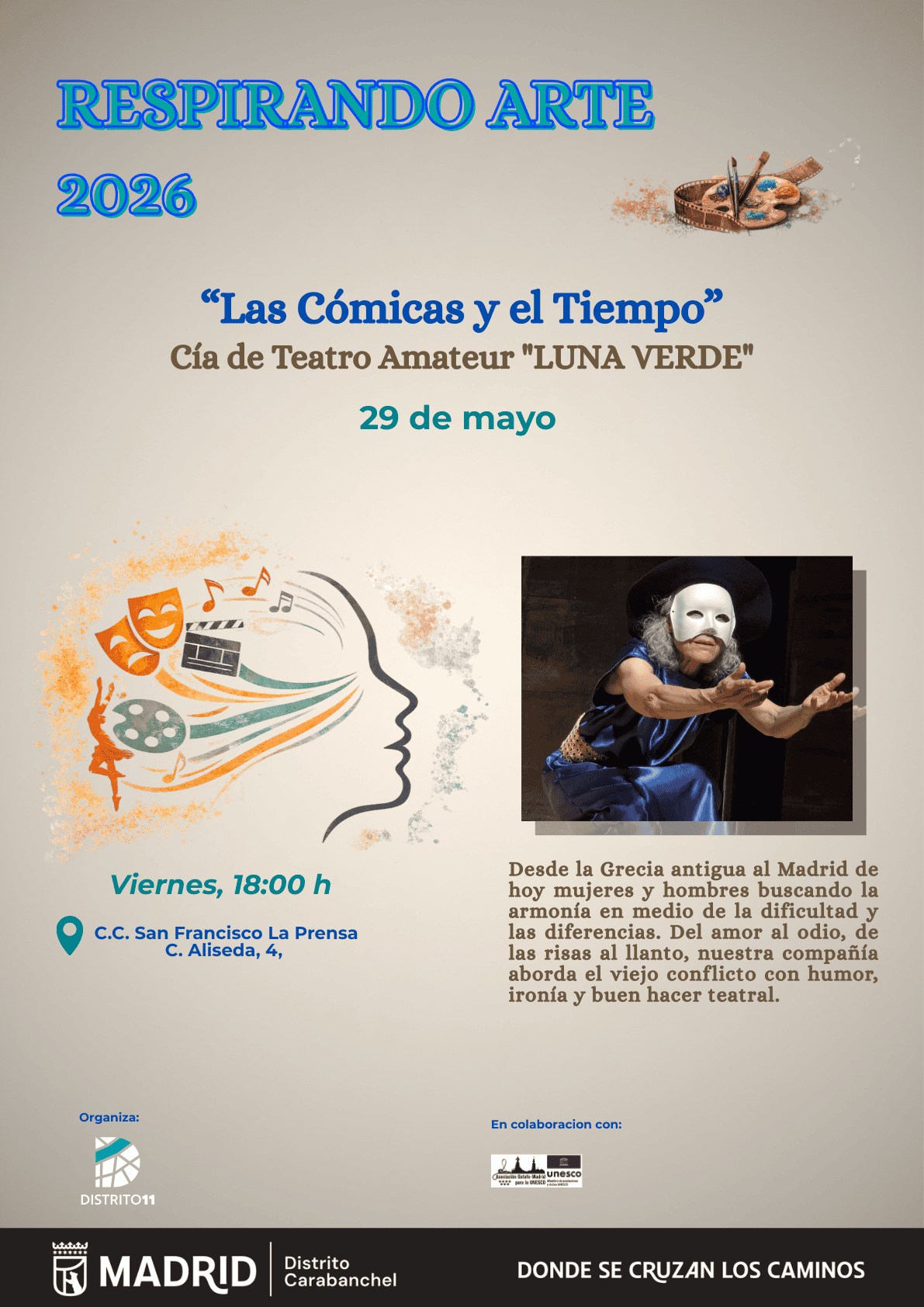 Image for: RESPIRANDO ARTE Representación teatral «Las Cómicas y el Tiempo»
