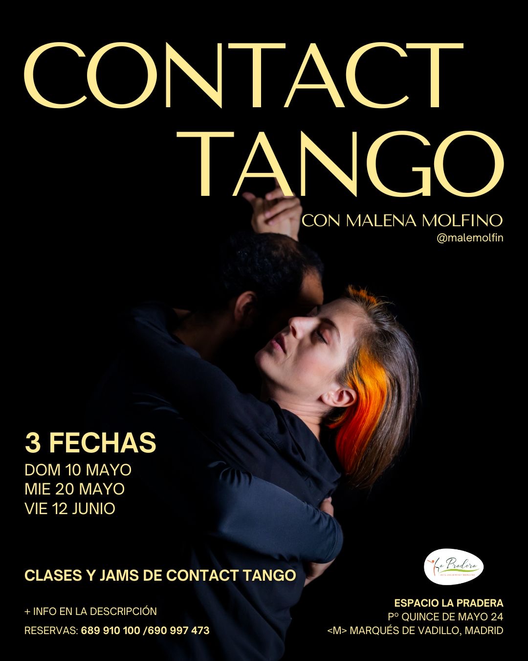 Image for: Contact Tango: Clases y Jams con Malena Molfino