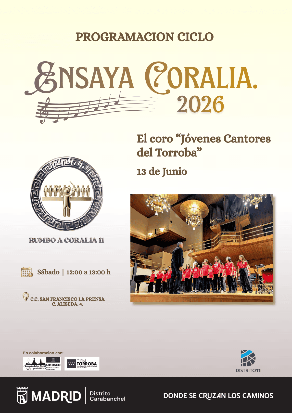 Image for: Concierto coral infantil «Jóvenes Cantores del Torroba» – Ensaya Coralia 2026