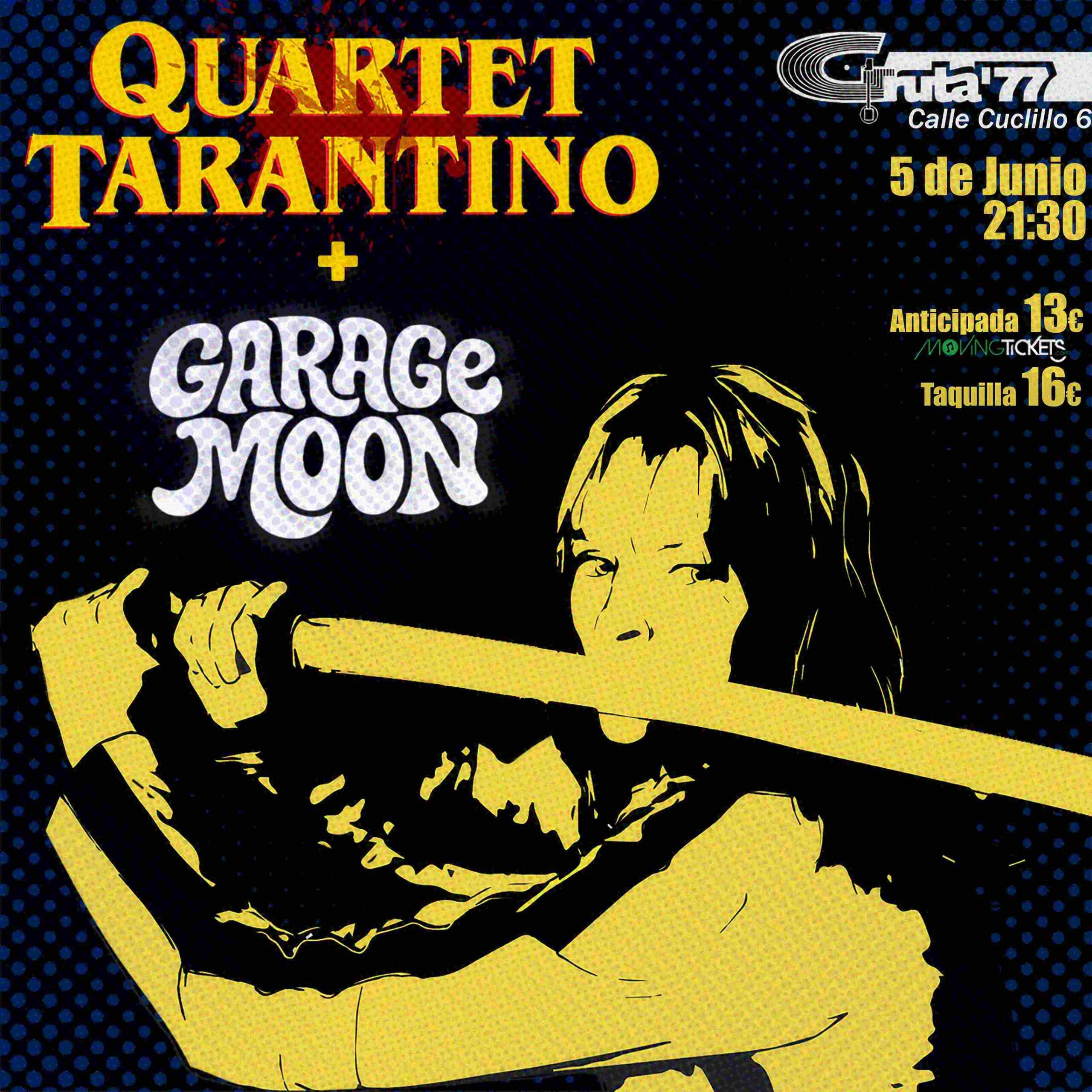 Image for: Concierto de Quartet Tarantino + Garage Moon