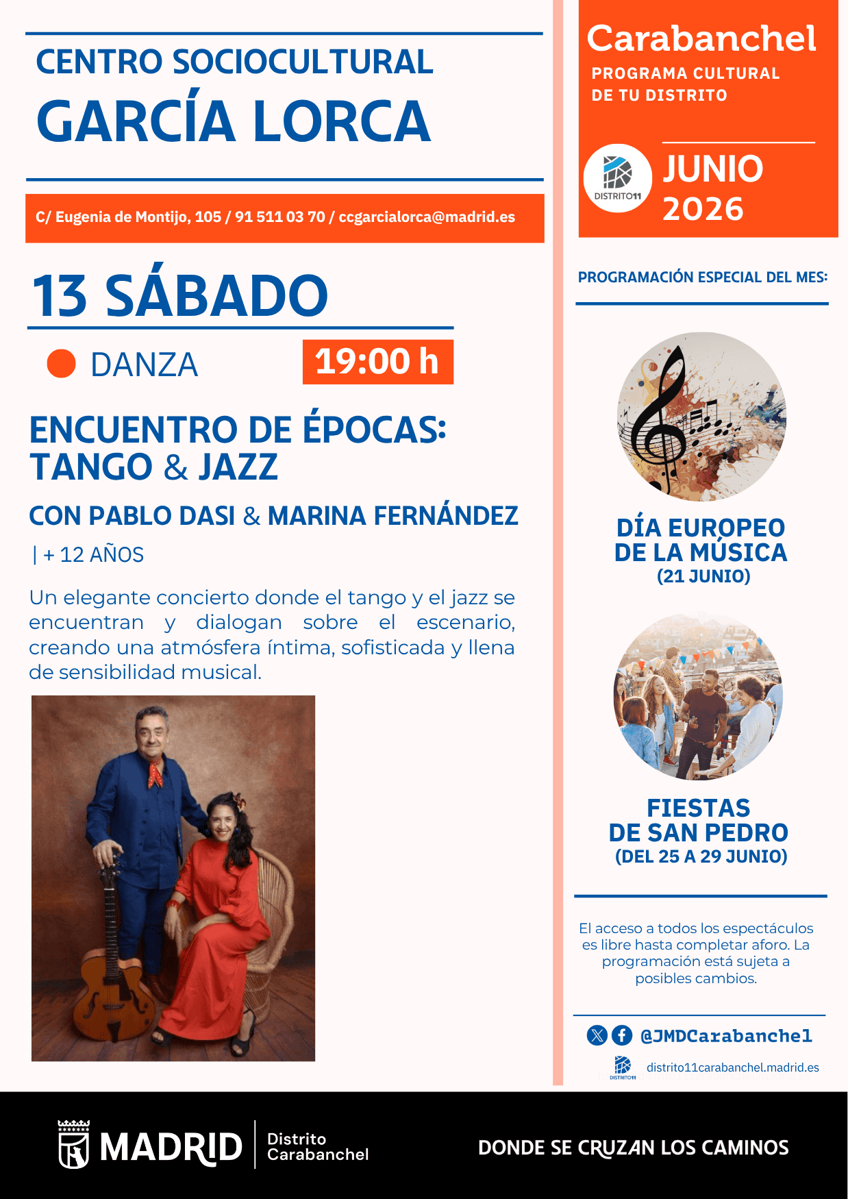 Image for: Espectáculo de música y danza: «Tango y Jazz»