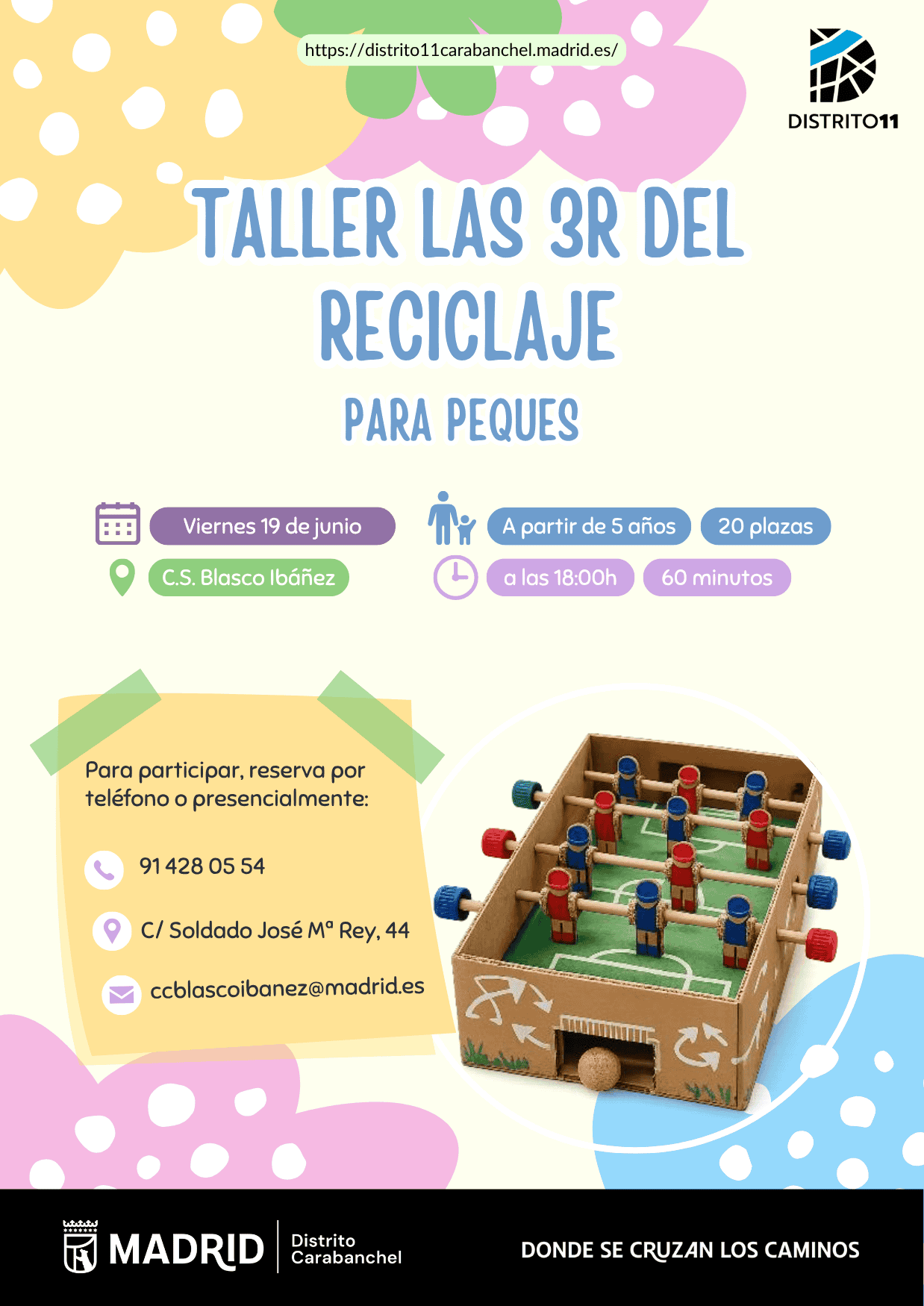 Image for: Taller Las 3R del Reciclaje – Actividad infantil
