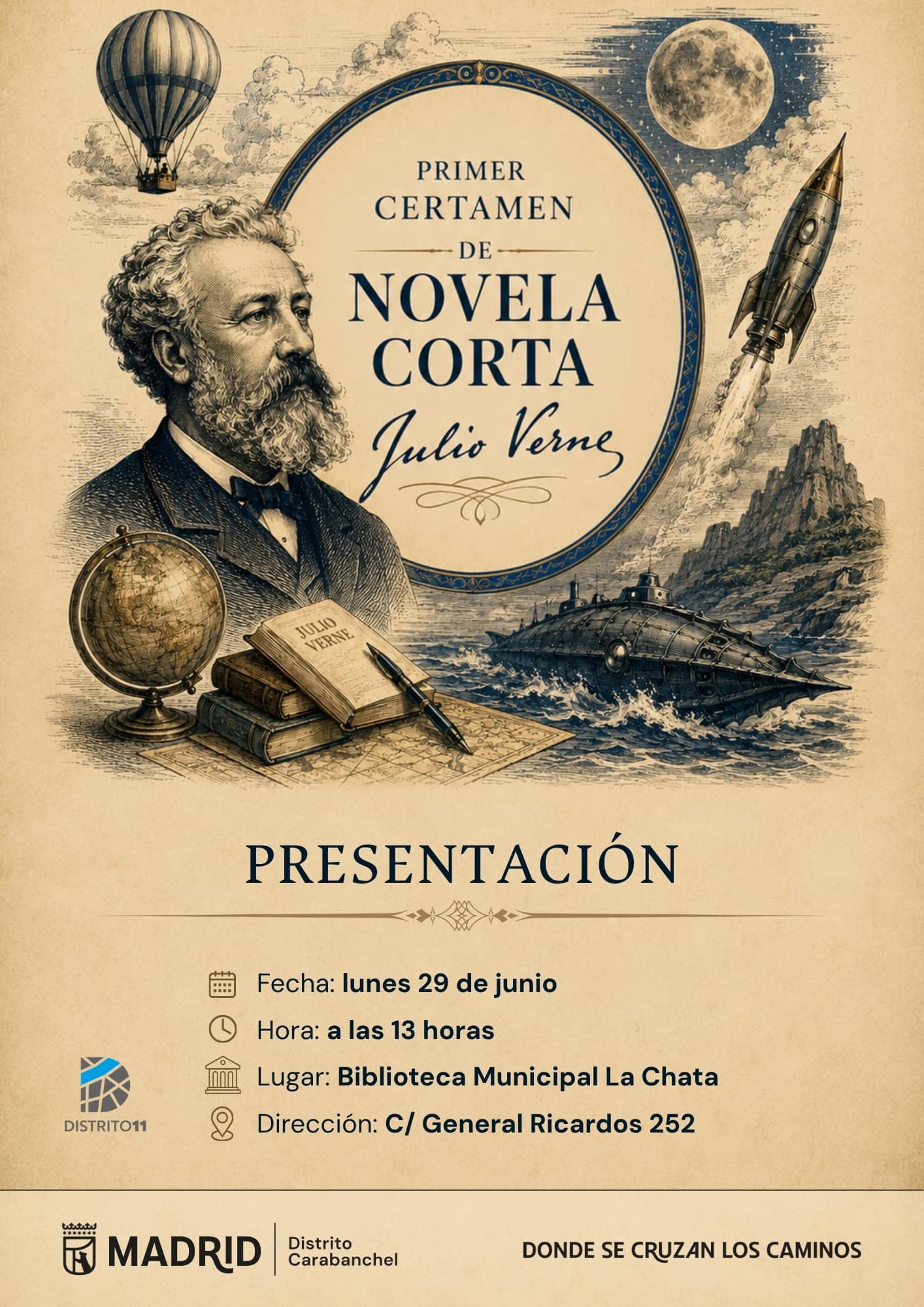 Image for: Presentación del Primer Certamen de novela corta Julio Verne