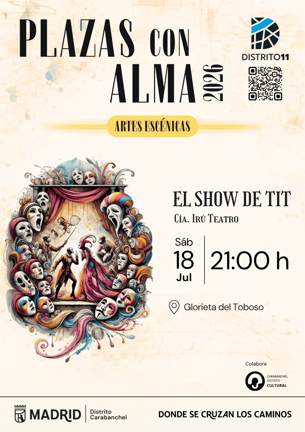 Image for: Plazas con Alma: El Show de Tit – Teatro de Títeres