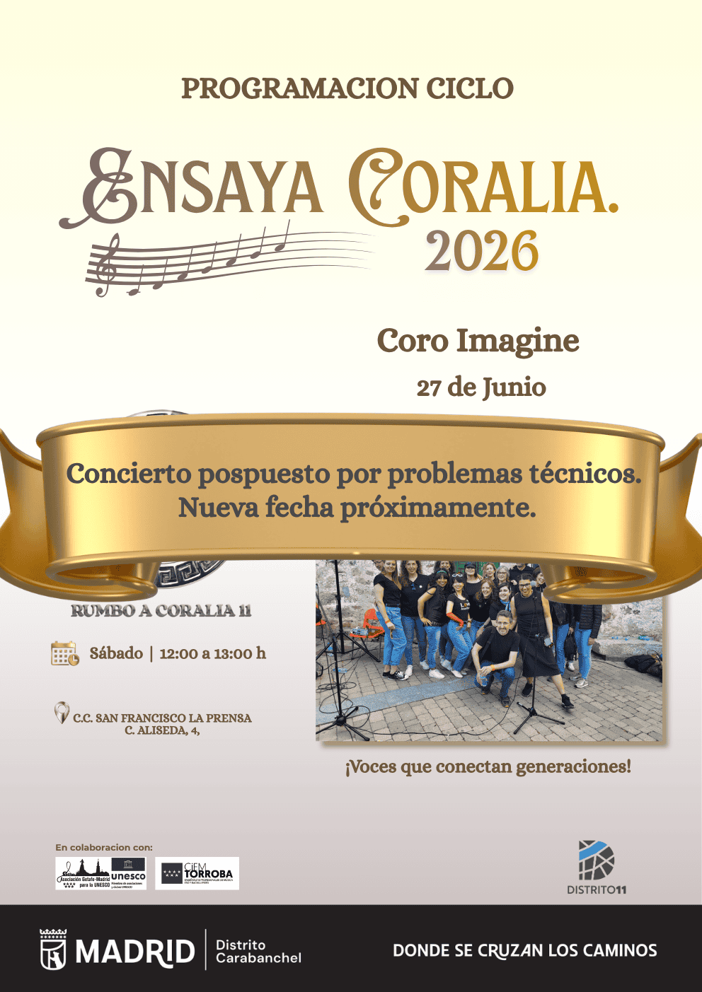 Image for: Concierto del Coro Imagine – Ciclo Ensaya Coralia 2026