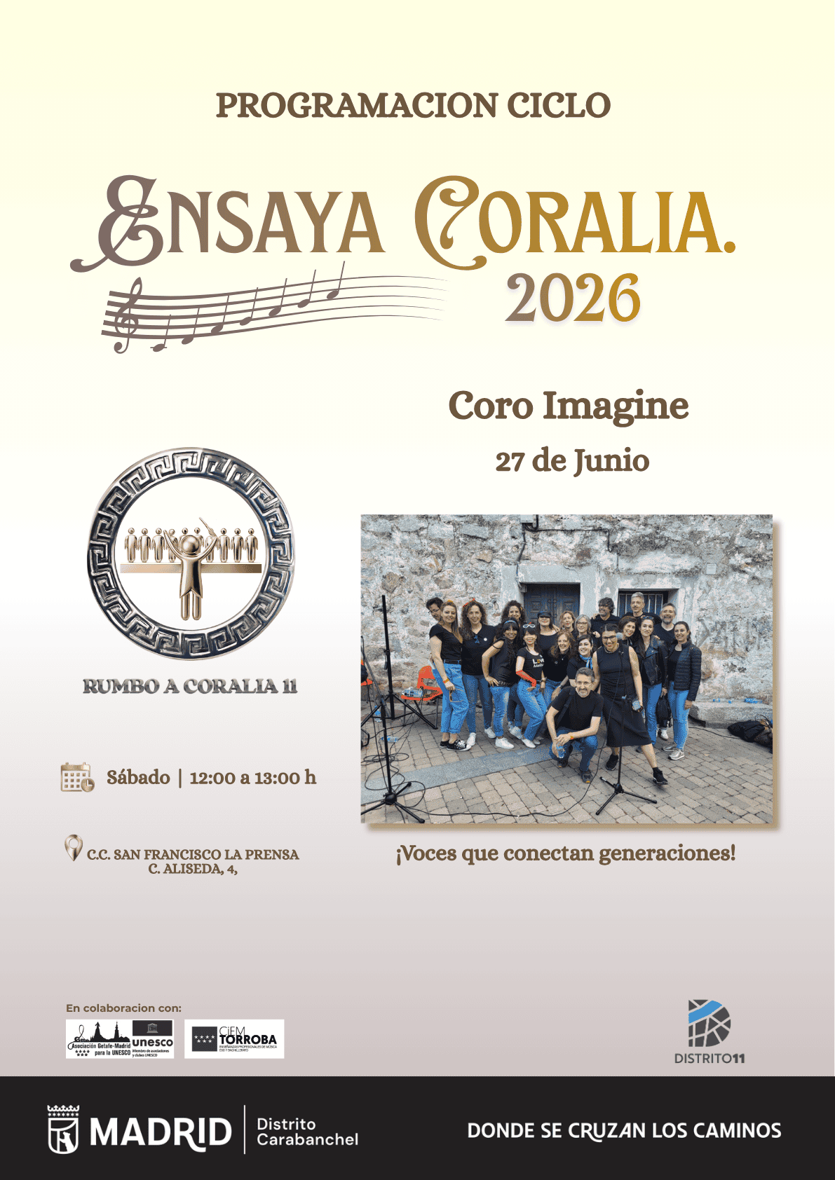 Image for: Concierto del Coro Imagine – Ciclo Ensaya Coralia 2026