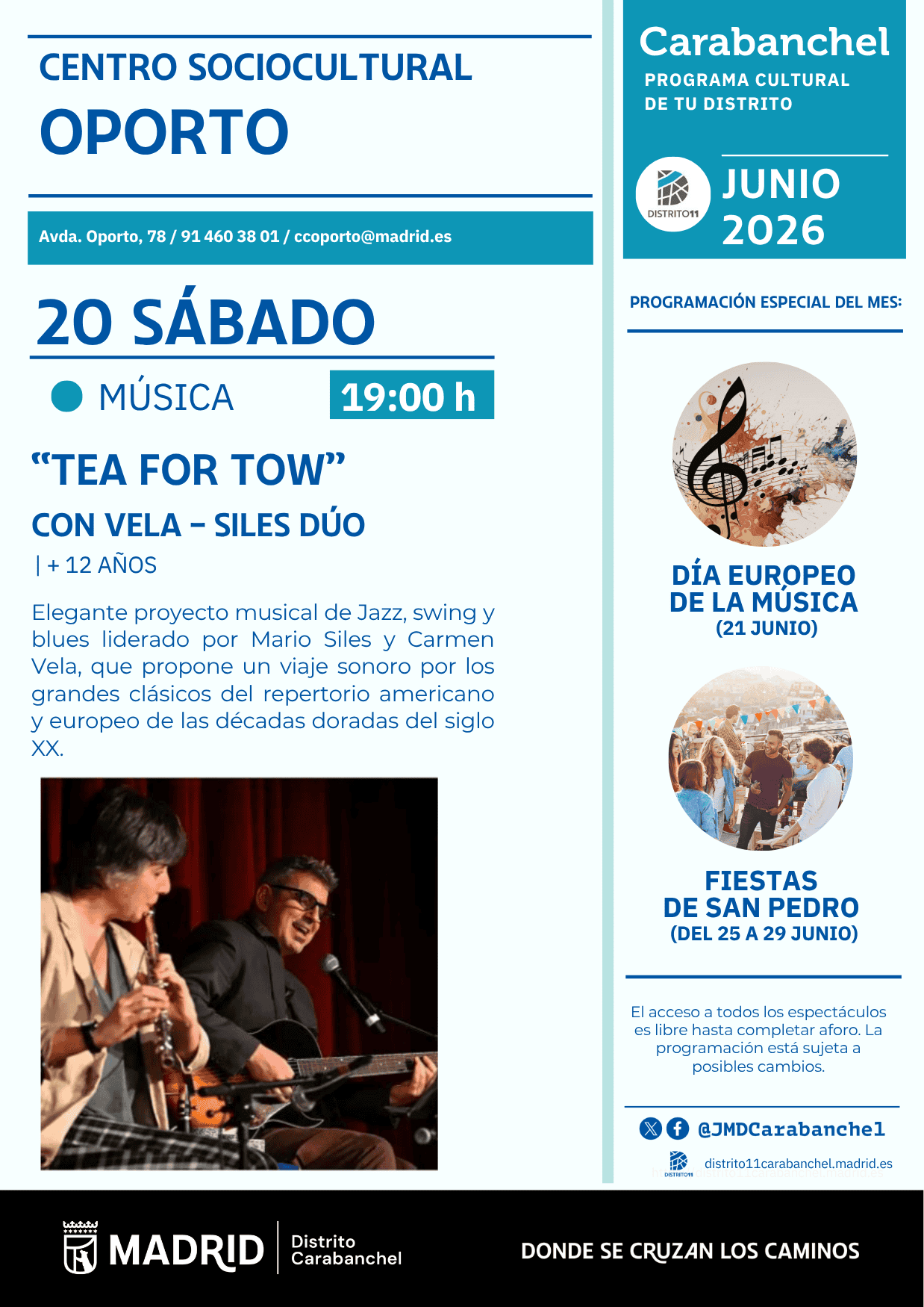 Image for: Tea for Two – Concierto de Jazz, Swing y Blues