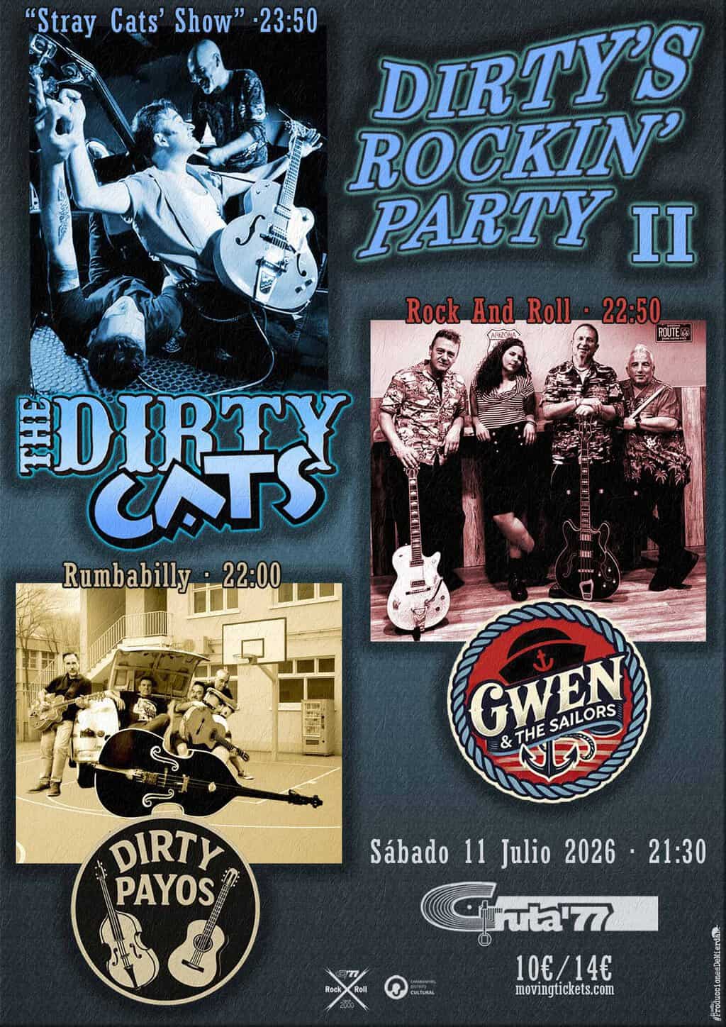 Image for: The Dirty Cats + Gwen & The Sailors + Dirty Payos – Concierto