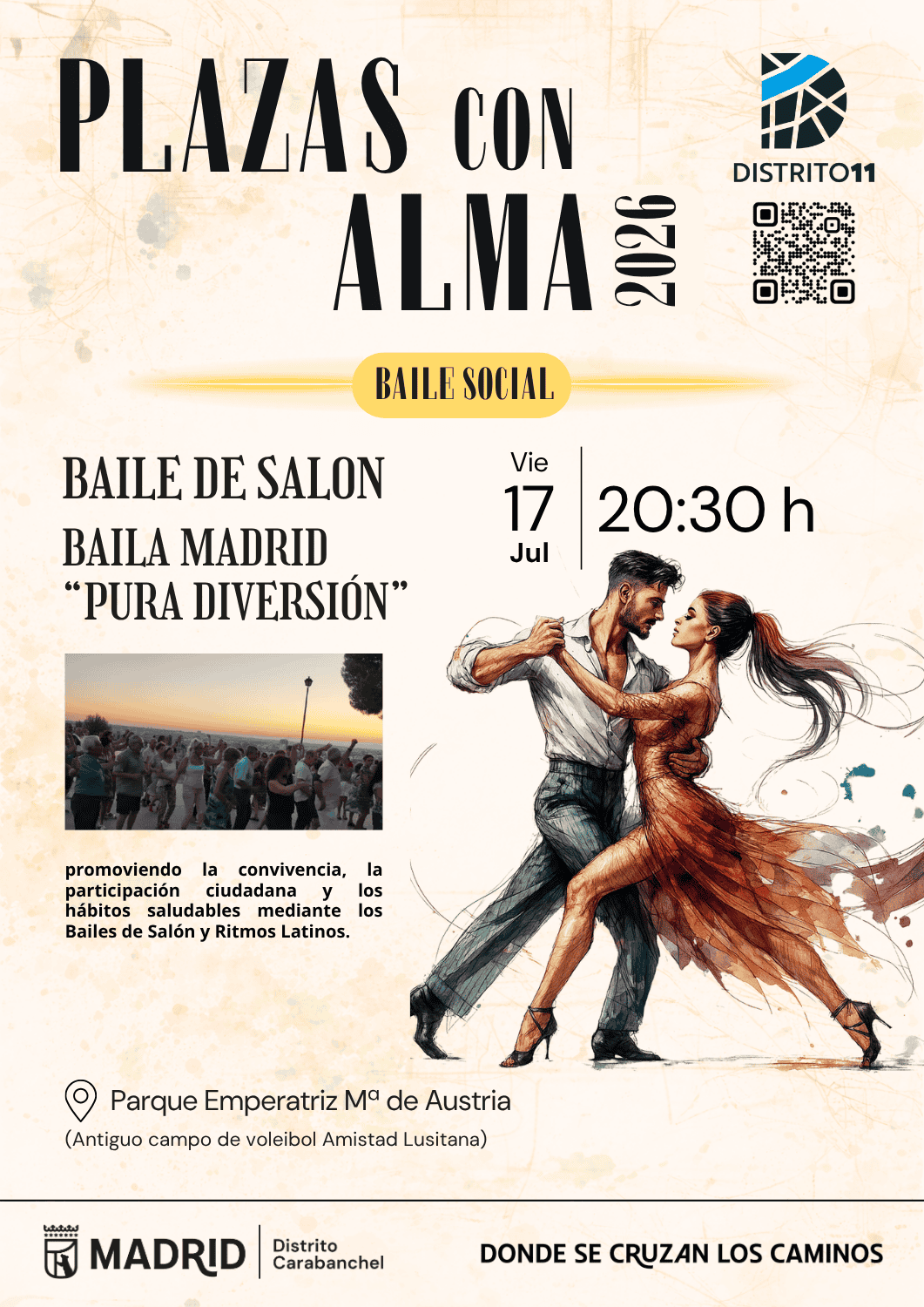 Image for: Plazas con Alma: Baile de Salón – Baila Madrid «Pura Diversión»