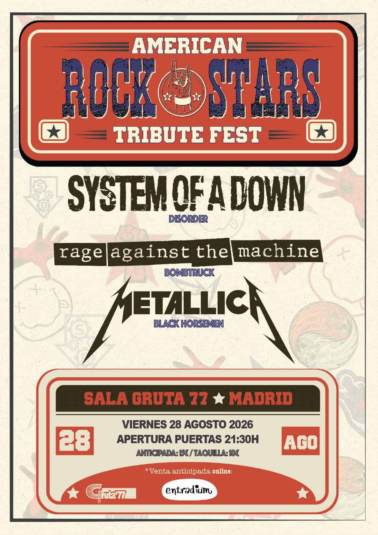 Image for: American Rock Stars Tribute Fest – Concierto