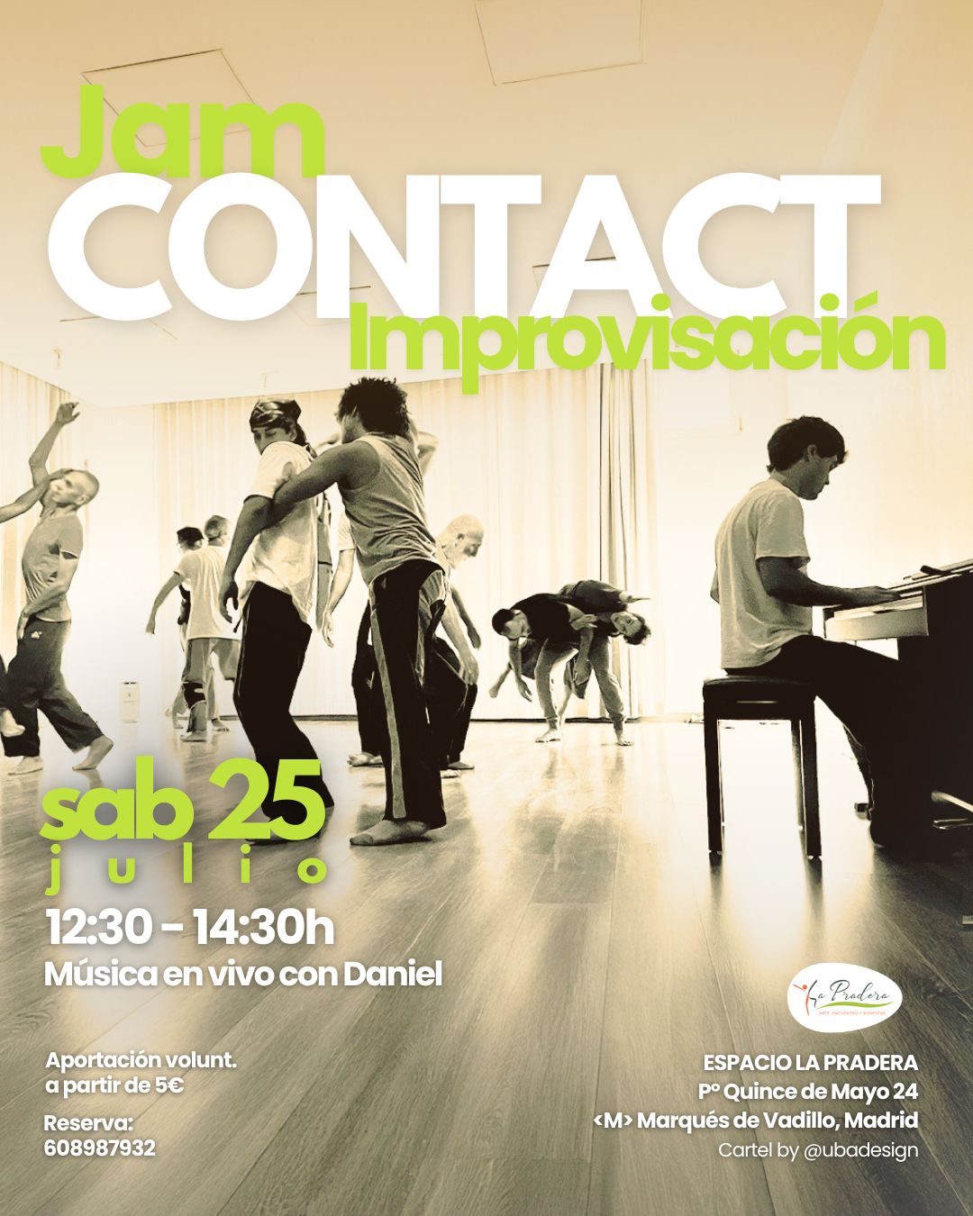Image for: Jam Contact Improvisación con Música en vivo con Daniel