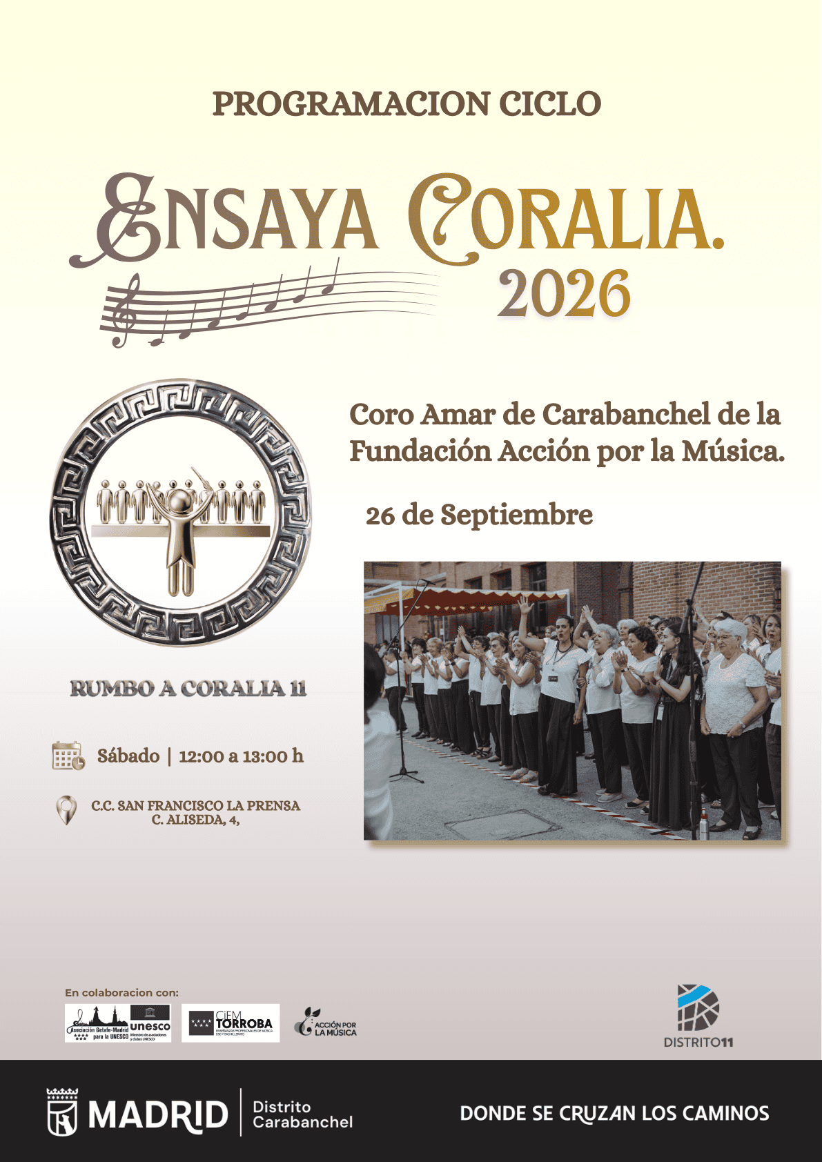 Image for: Ensaya Coralia: Coro Amar de Carabanchel