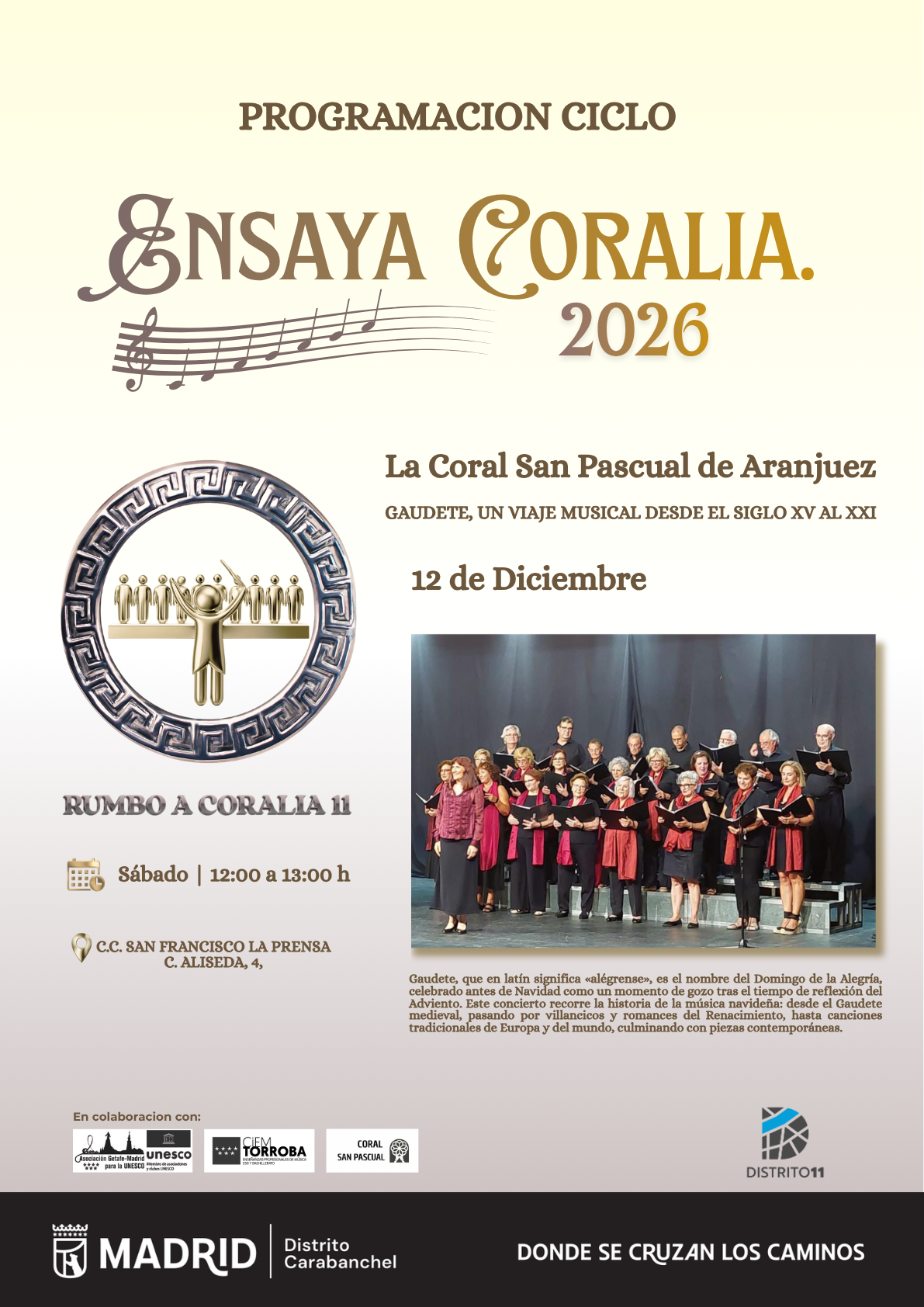 Image for: Ensaya Coralia: La Coral San Pascual de Aranjuez