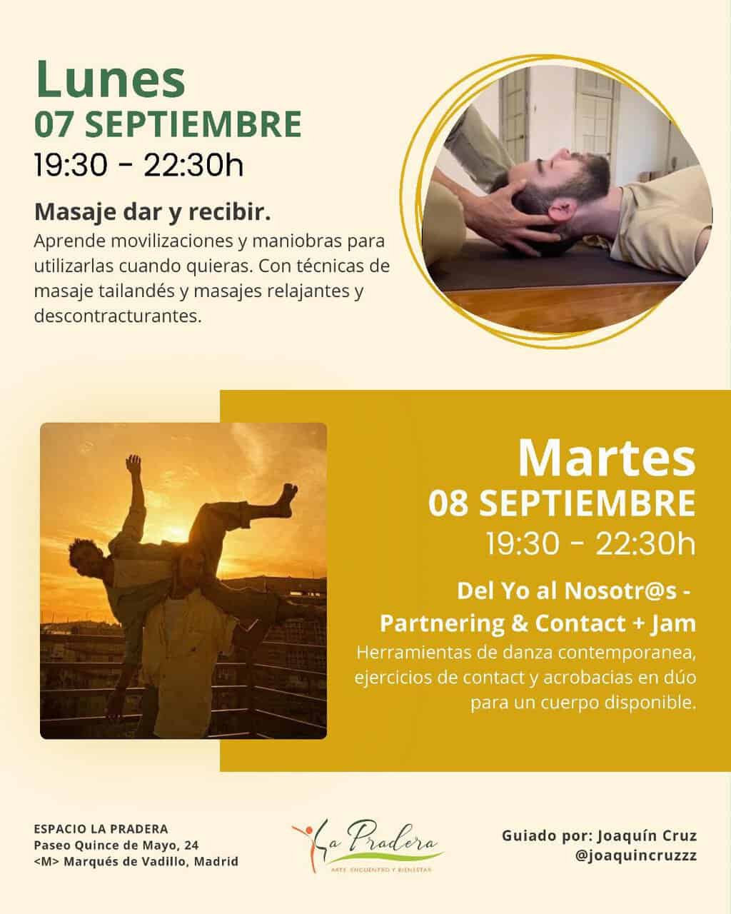 Image for: Masaje dar y recibir + Taller partnering y contact