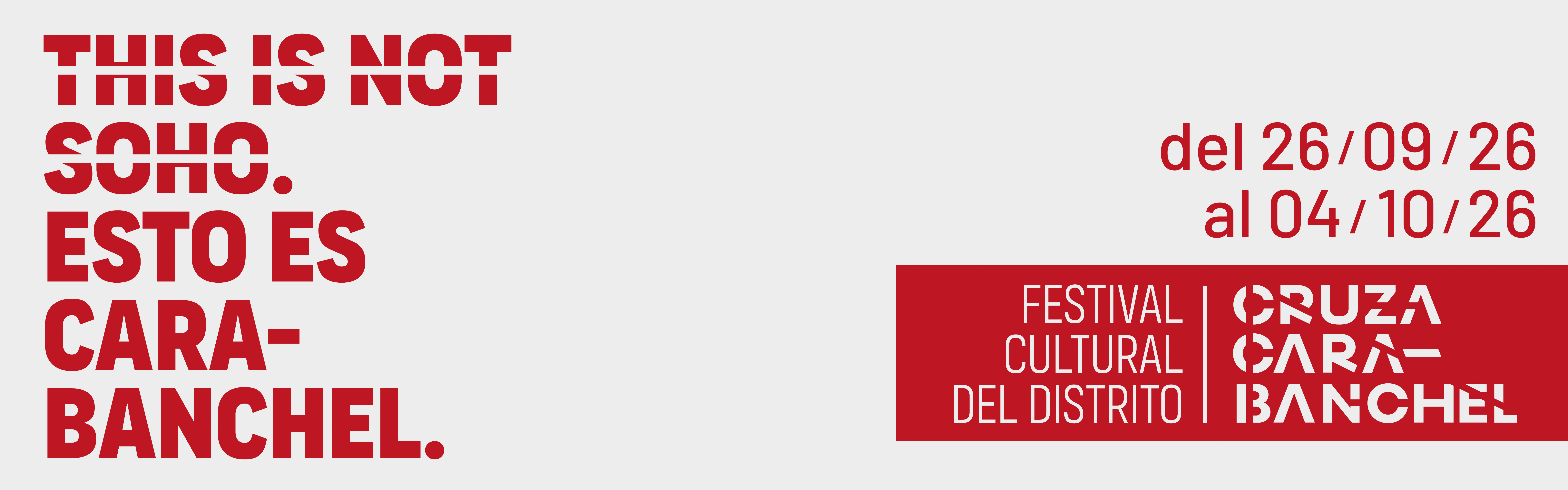 Banner Festival Cultural Cruza Carabanchel 2026