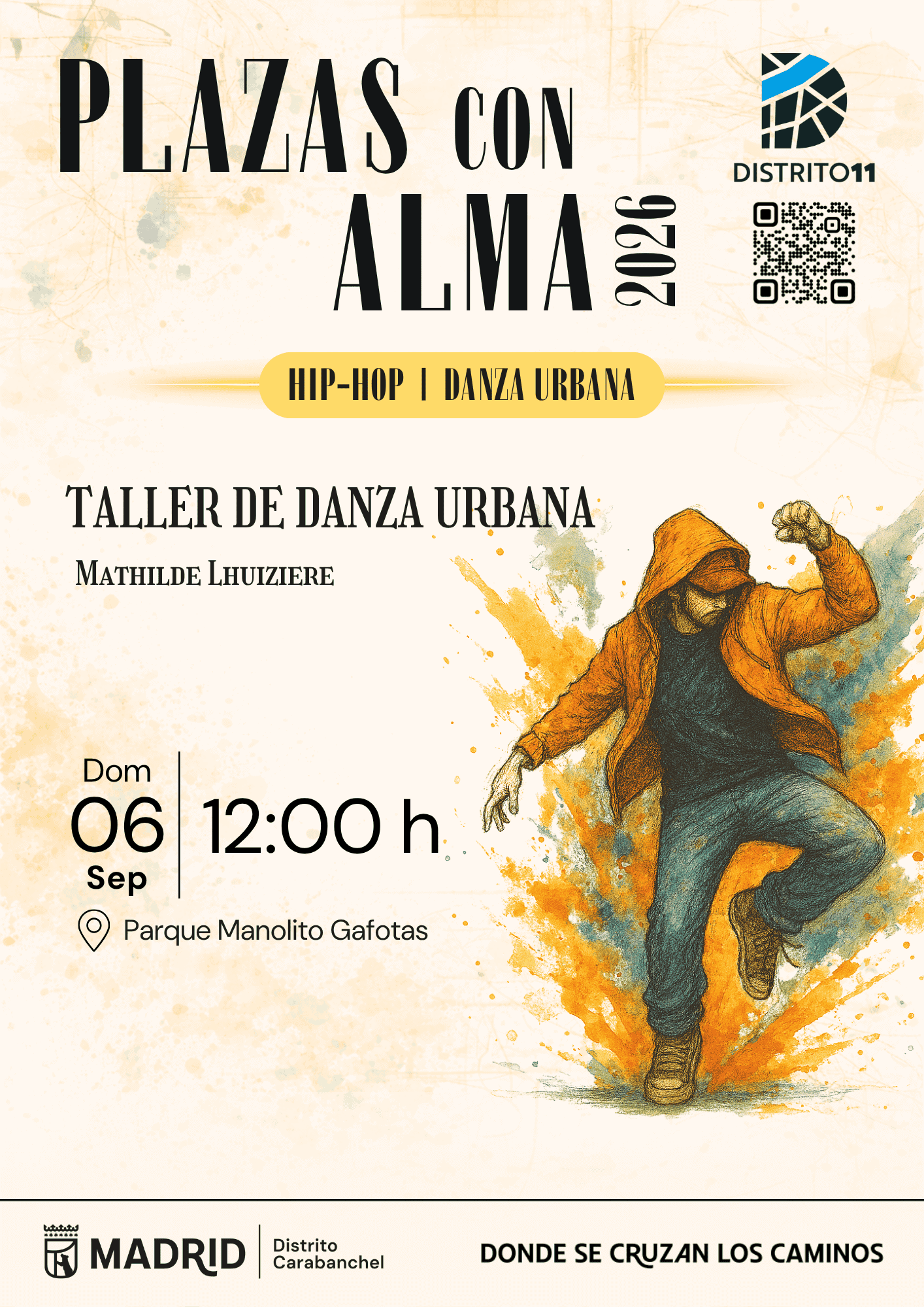 Image for: Plazas con Alma 2026 :Taller de Danza Urbana – Mathilde Lhuiziere