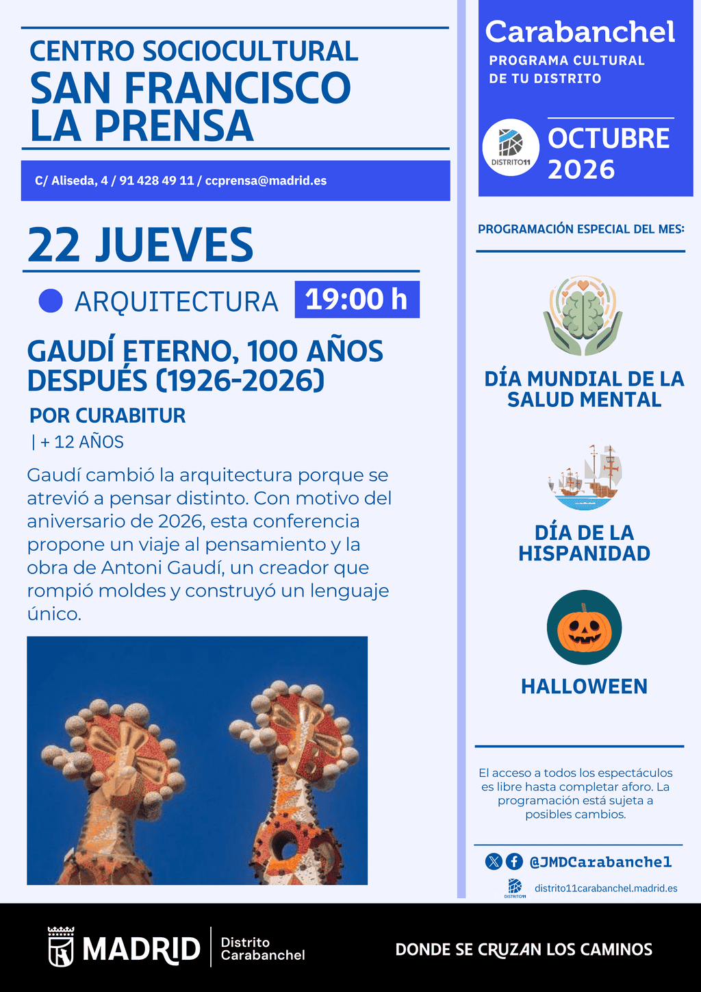 Image for: Conferencia: Gaudí eterno, 100 años después